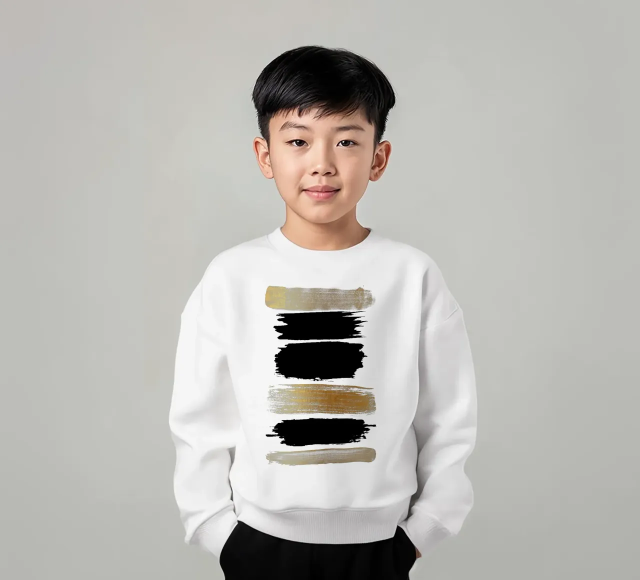 Brush Strokes kids sweatshirt by Rose Beck Art