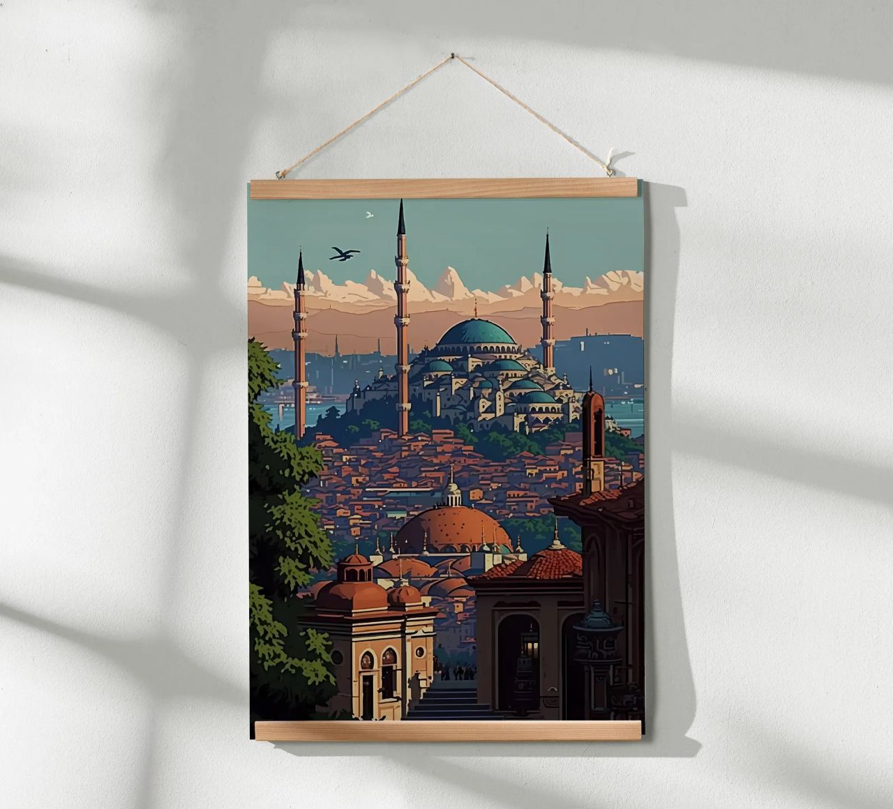 Istanbul Pixel Kunst 03 Poster von Bernotas