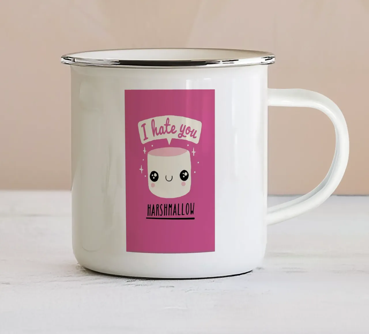 Harshmallow tazza in smalto da DinoMike