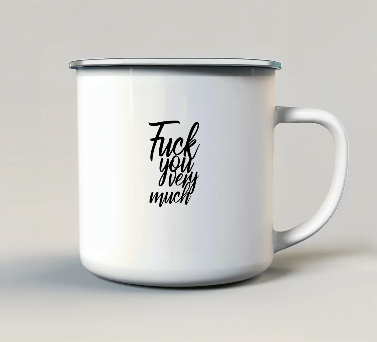 Very much tazza in smalto da Flo Klein