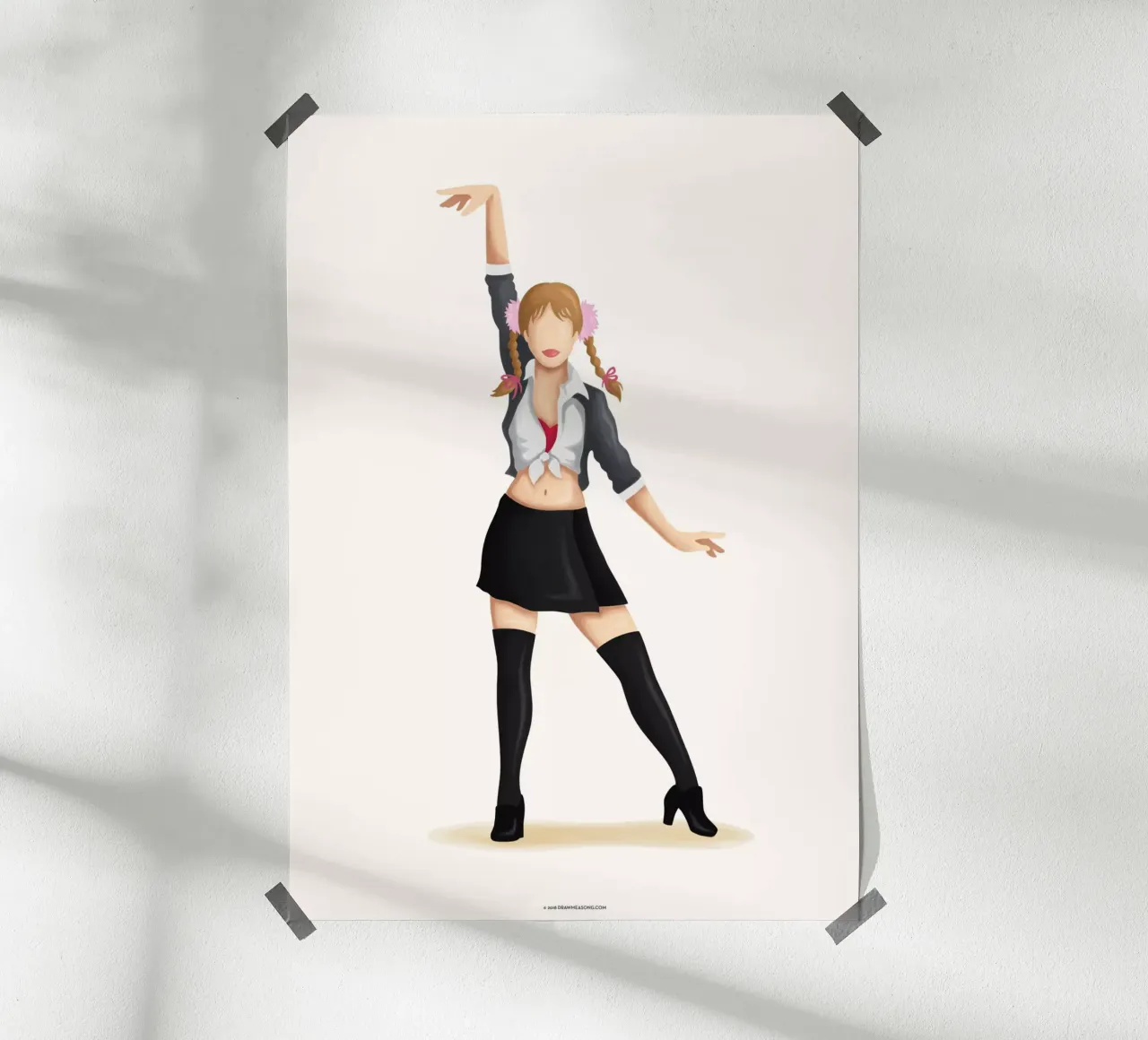 Britney poster con telaio in alluminio da Nour Tohme