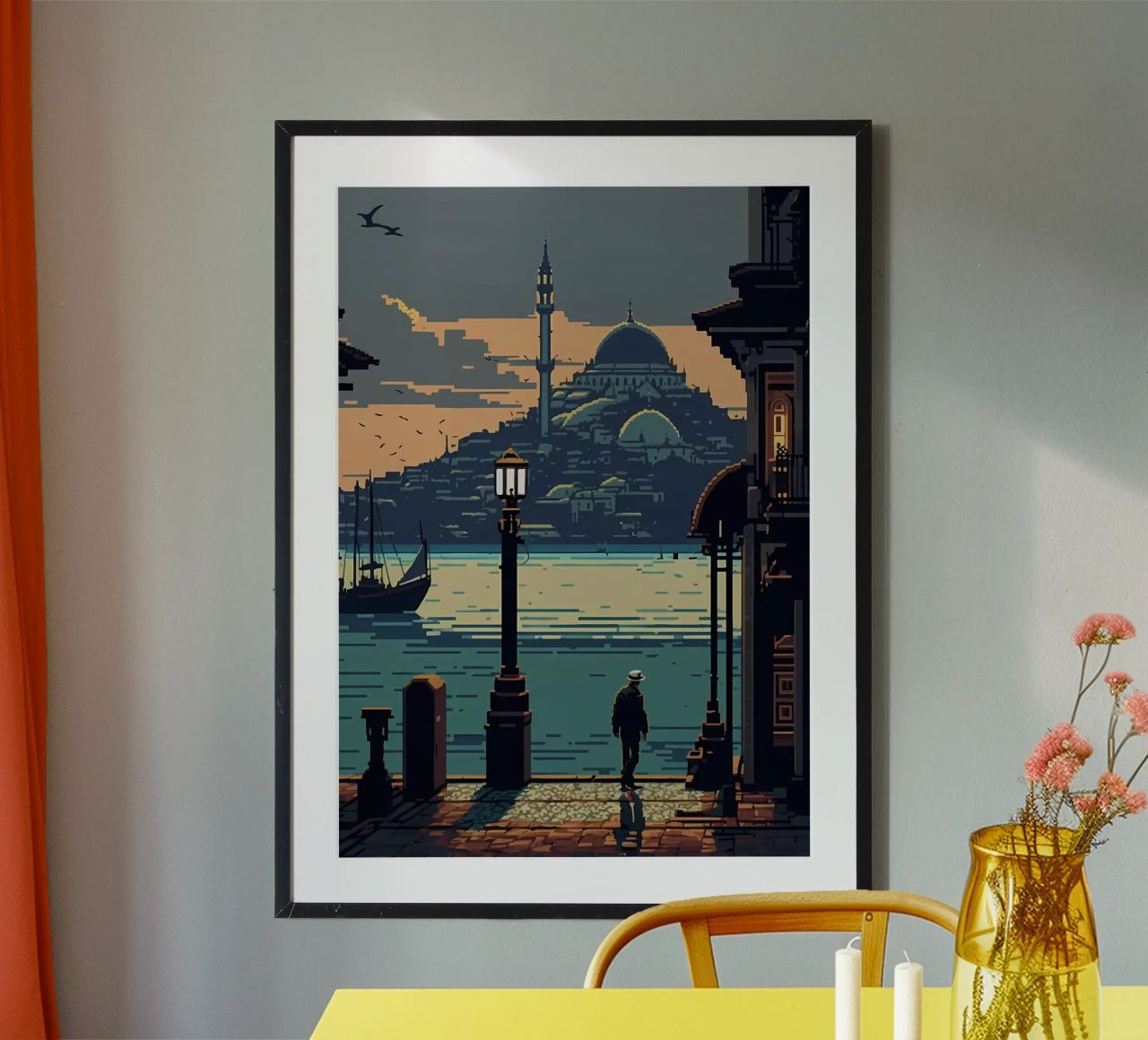 Istanbul Pixel Art 02 Poster von Bernotas