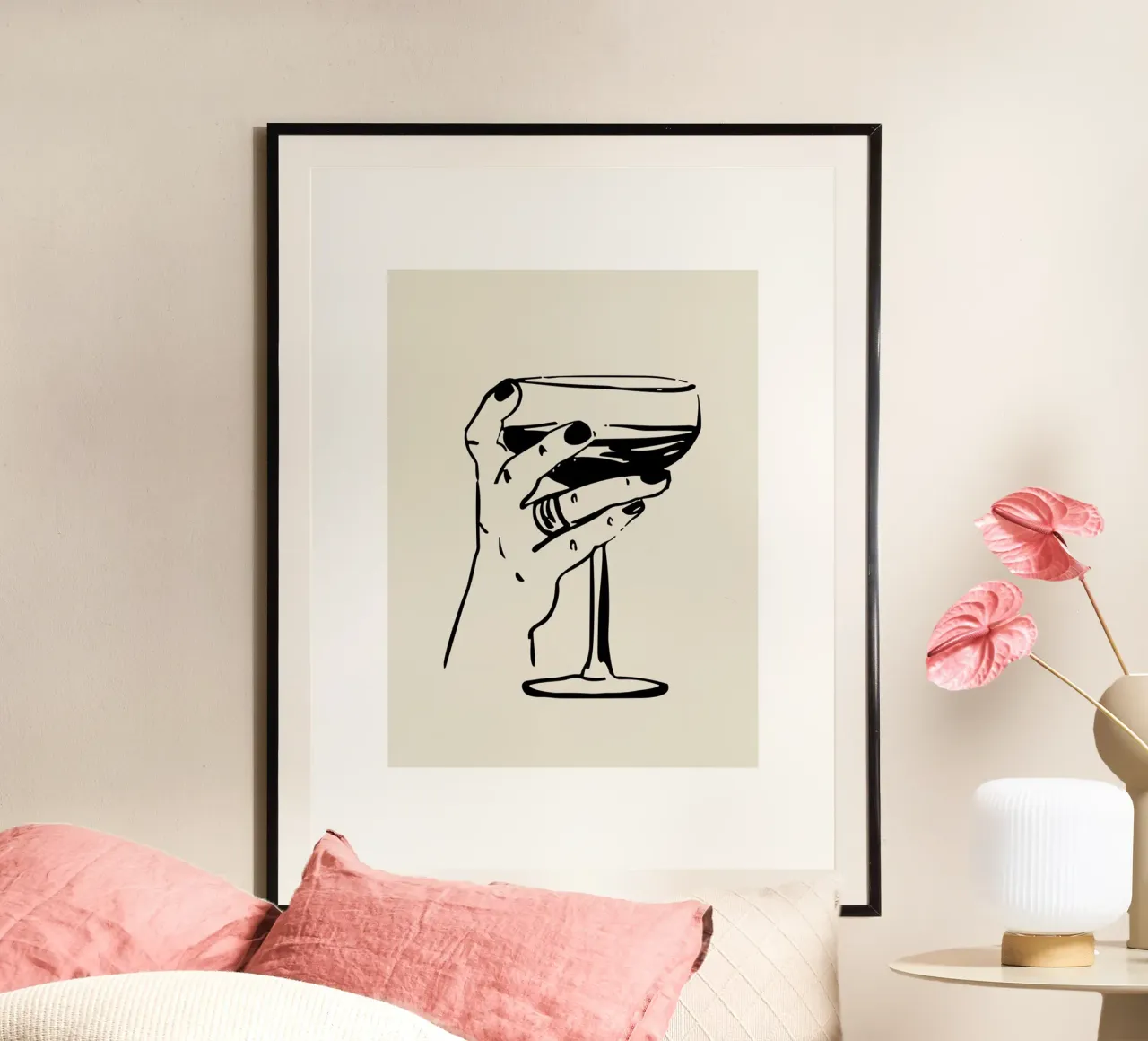 Mano da cocktail carta hahnemühle da Peaches Art Prints