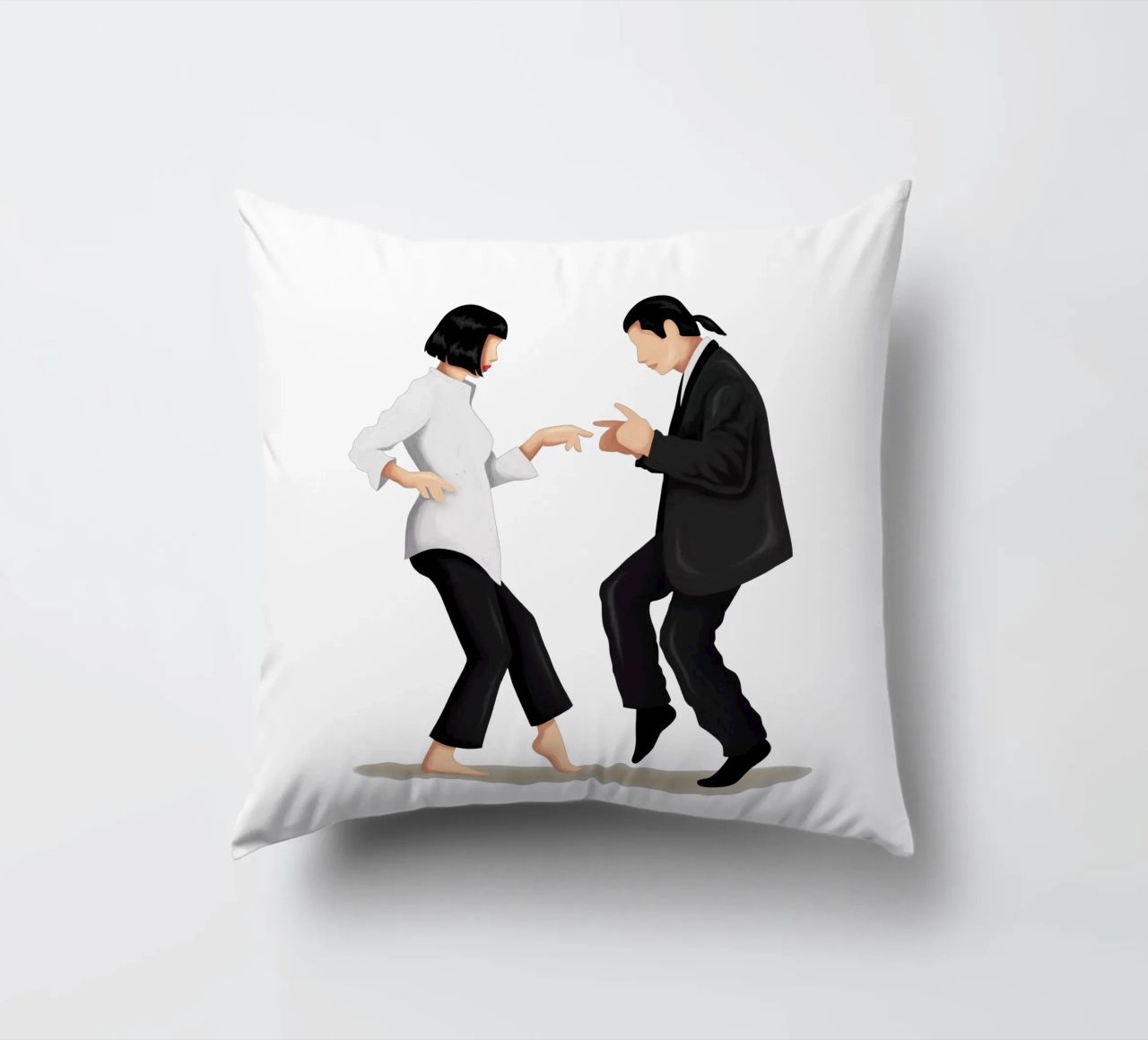 Pulp Fiction decorative cushion by Nour Tohme