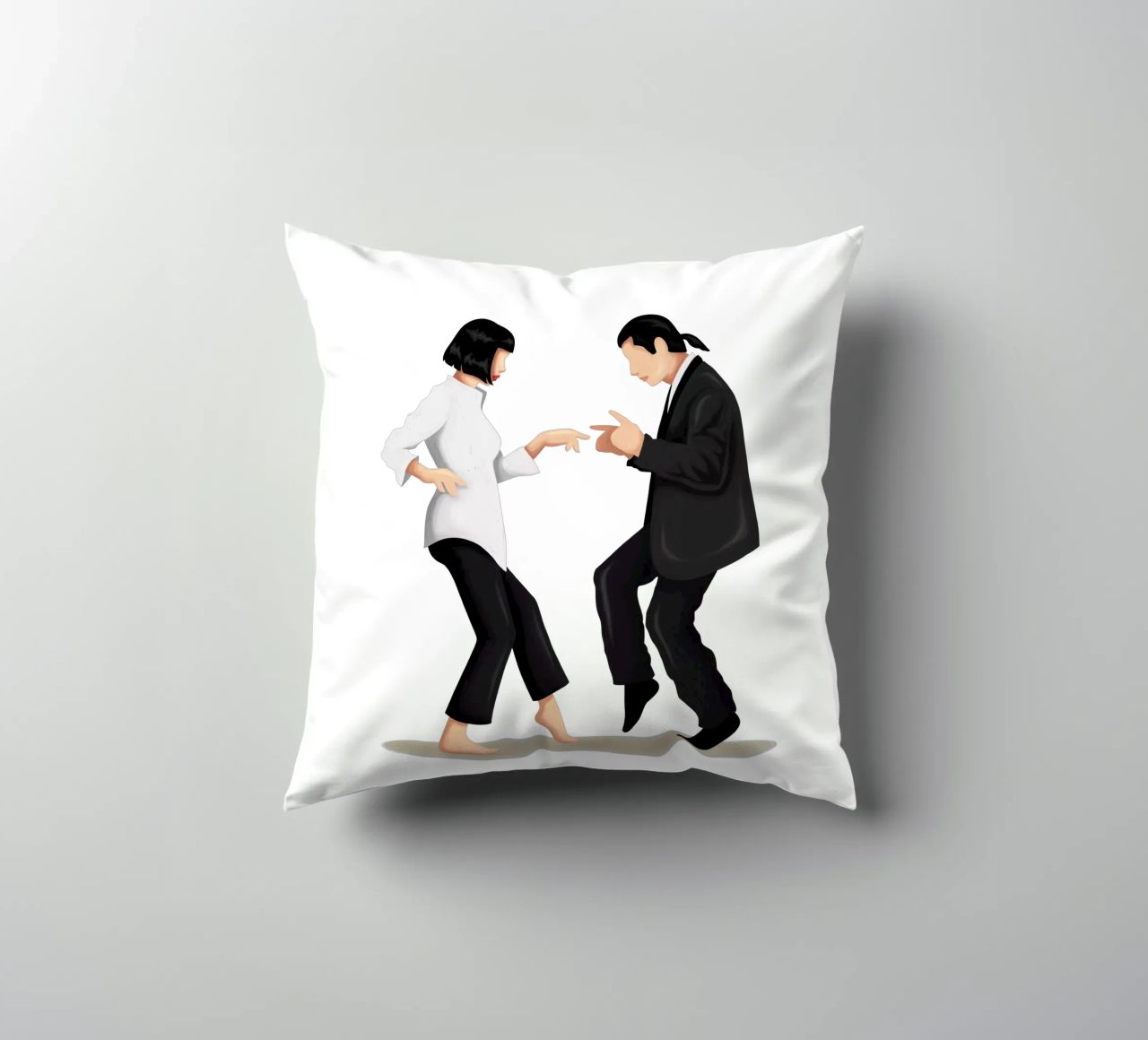 Pulp Fiction decorative cushion by Nour Tohme