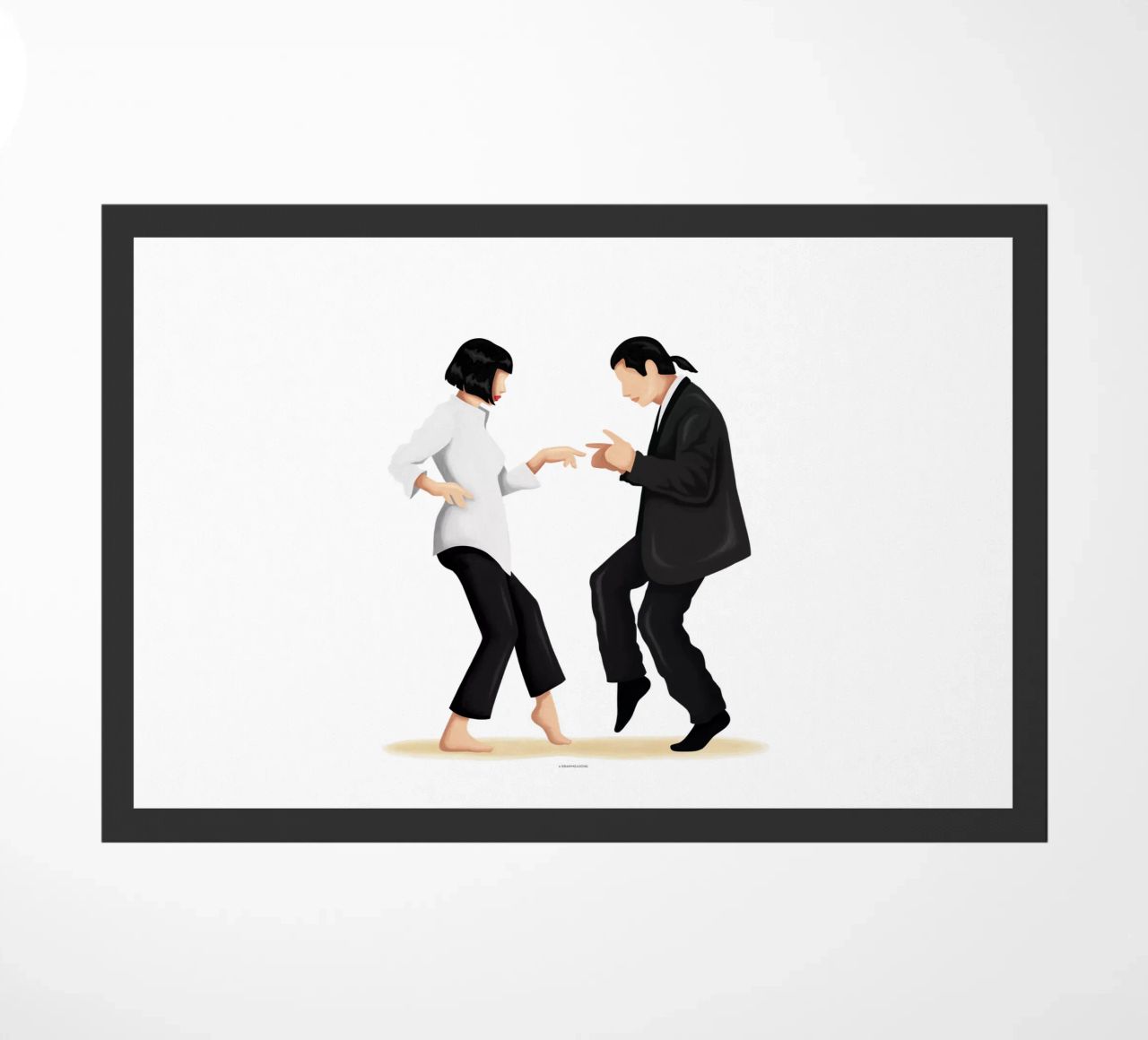 Pulp Fiction doormat by Nour Tohme