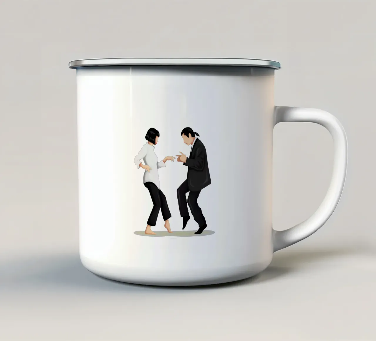 Pulp Fiction tazza in smalto da Nour Tohme