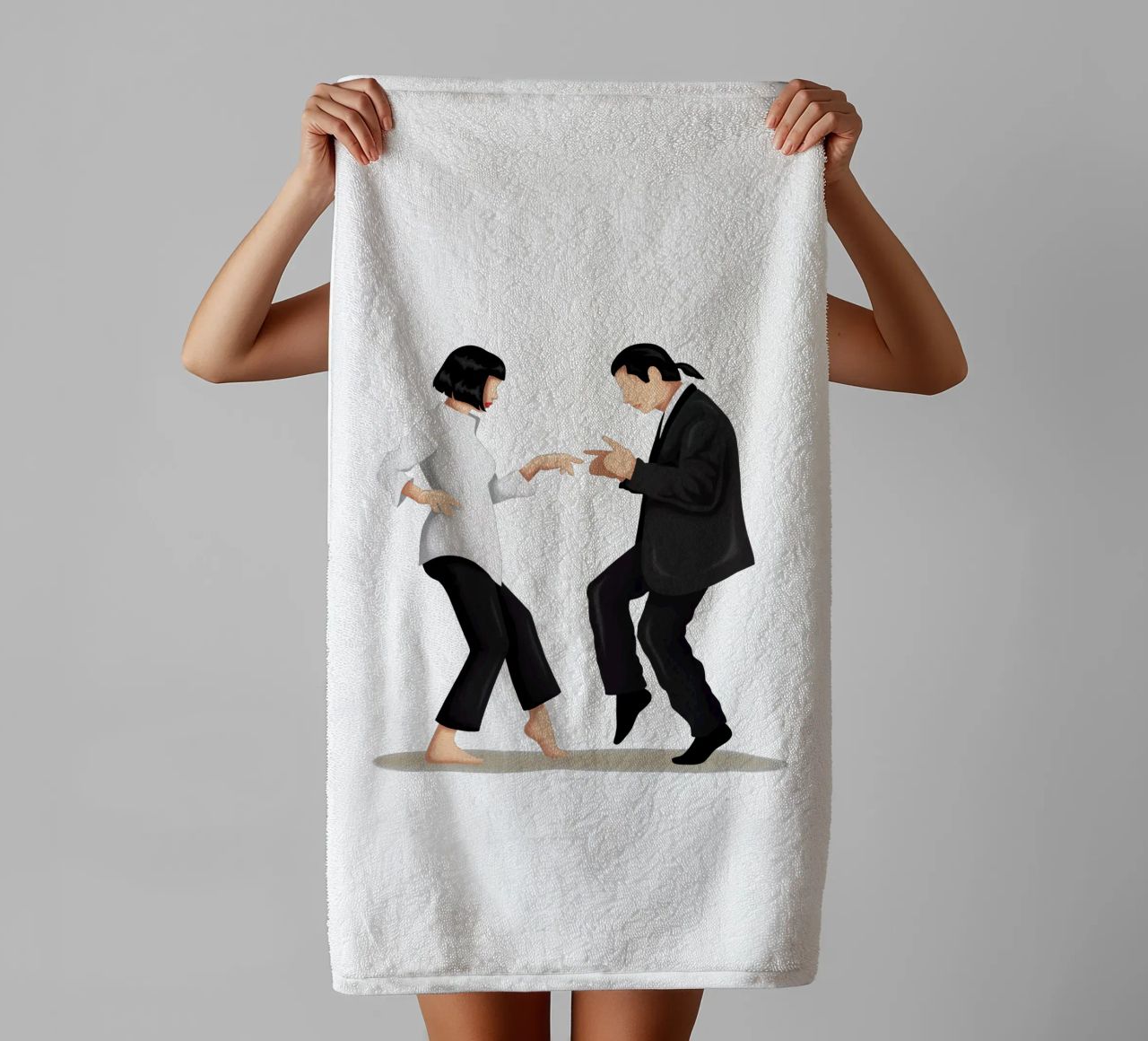 Pulp Fiction towel by Nour Tohme