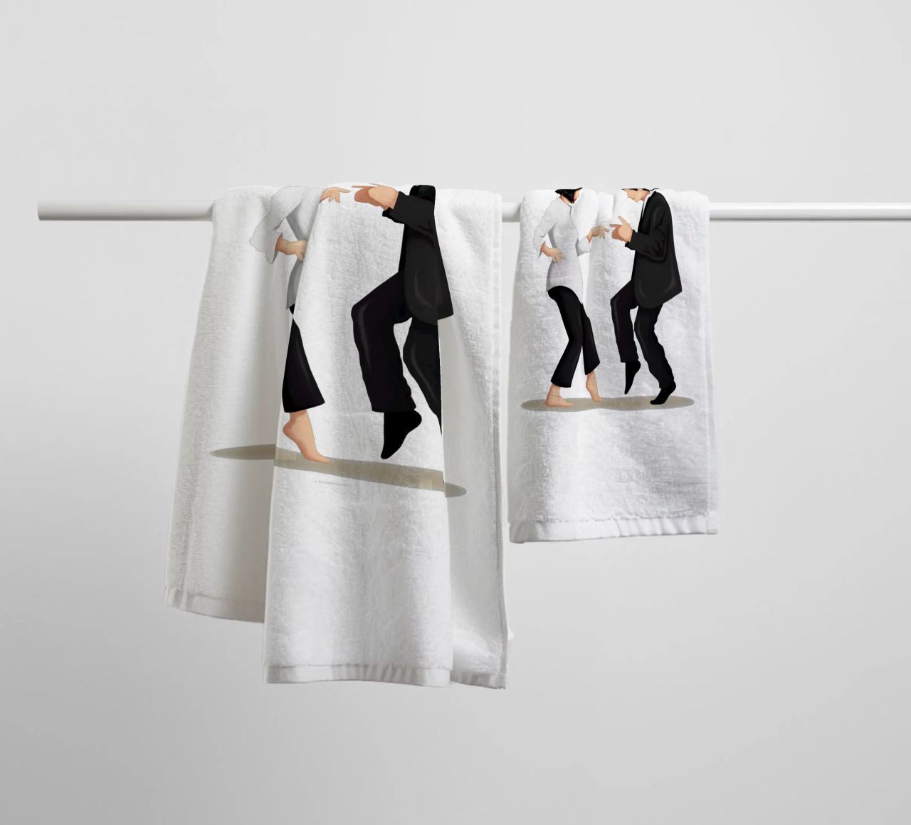Pulp Fiction towel by Nour Tohme