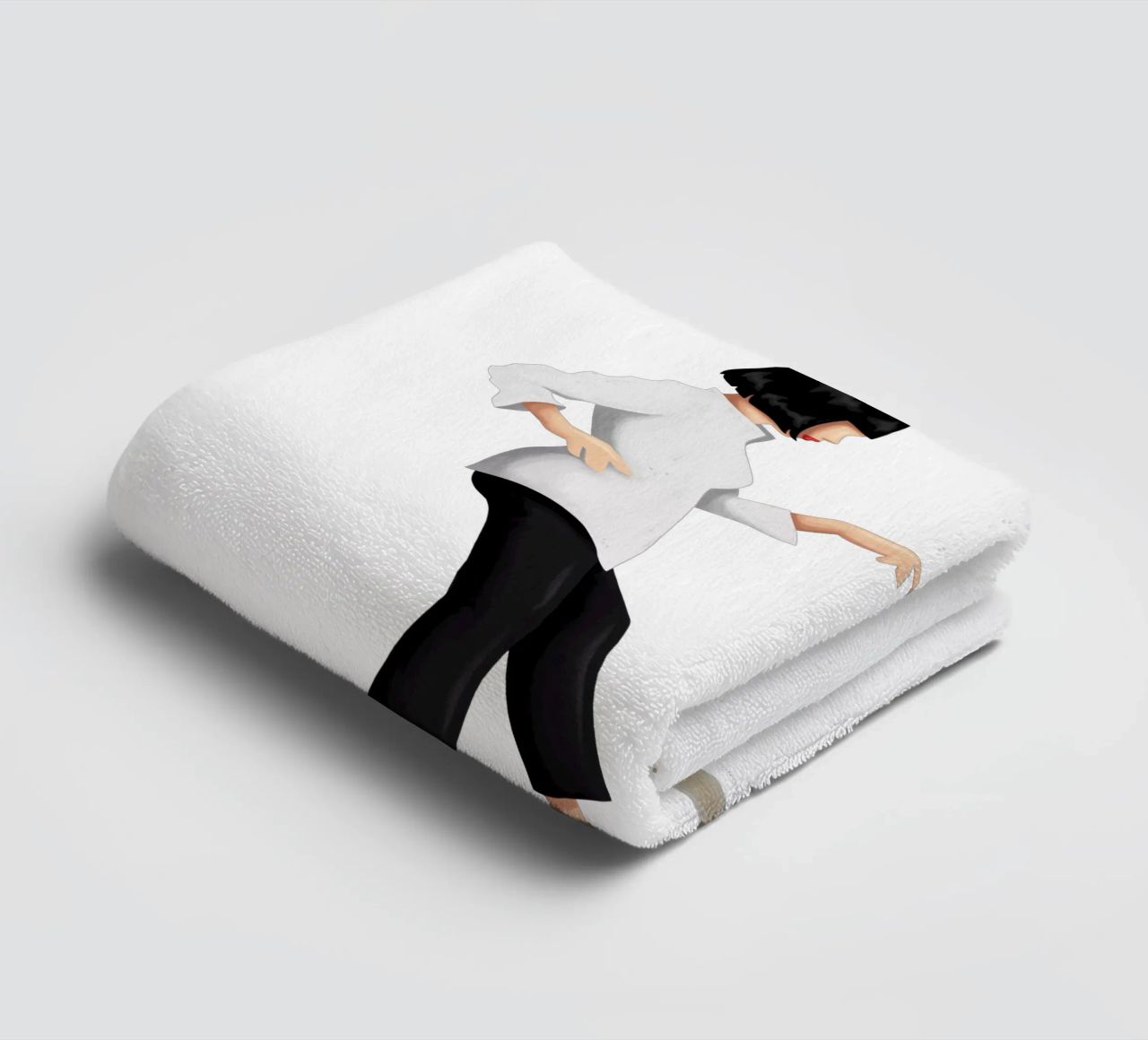 Pulp Fiction towel by Nour Tohme