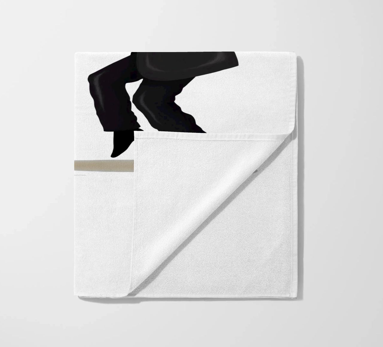 Pulp Fiction beach towel by Nour Tohme