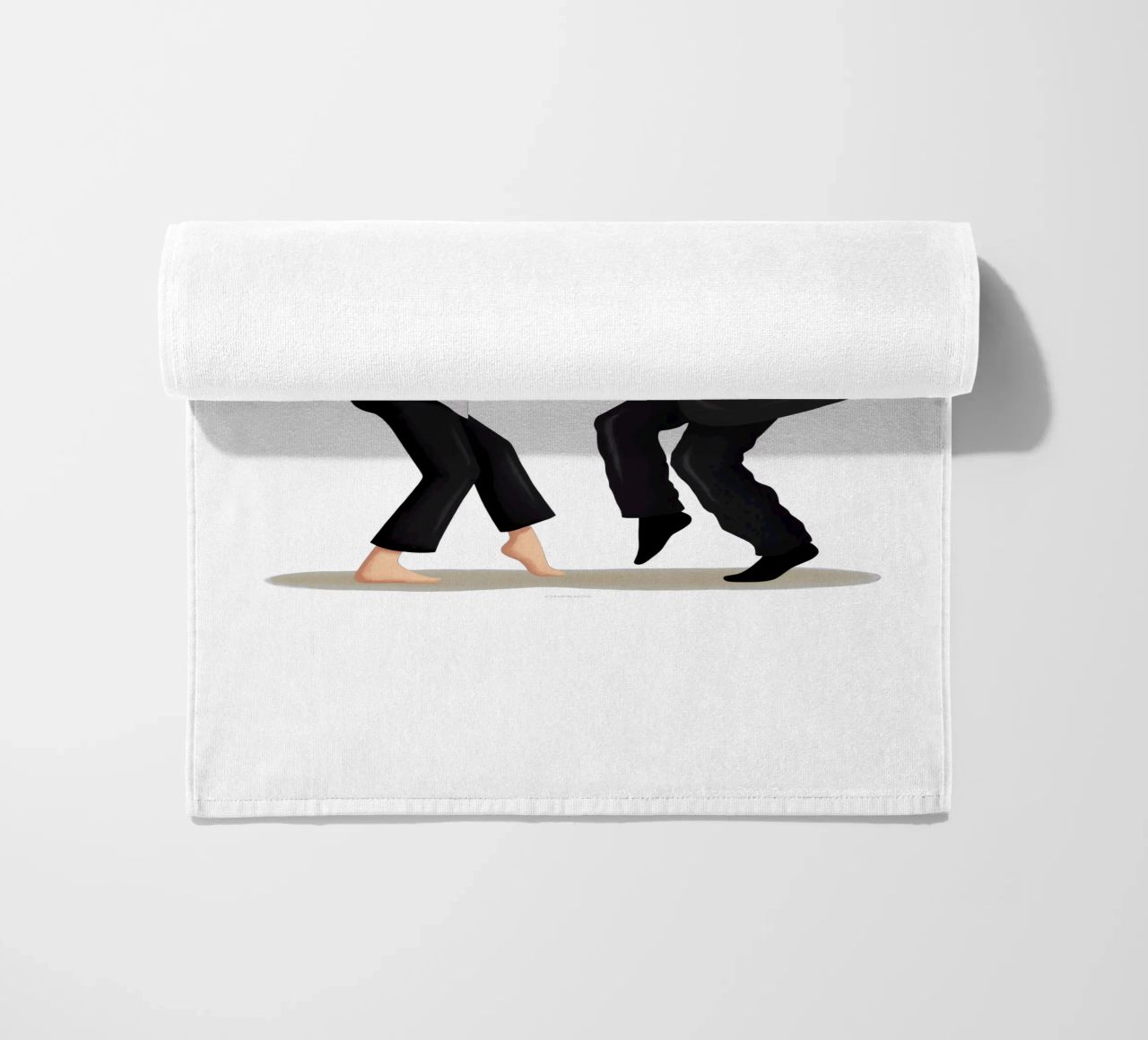 Pulp Fiction beach towel by Nour Tohme