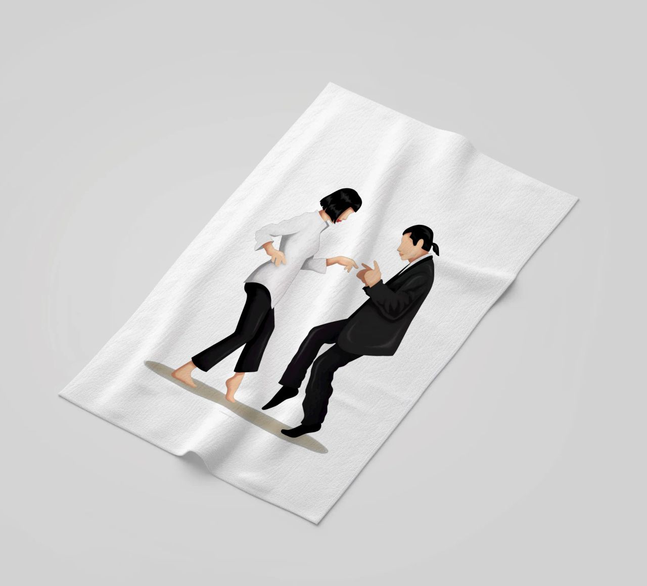 Pulp Fiction beach towel by Nour Tohme