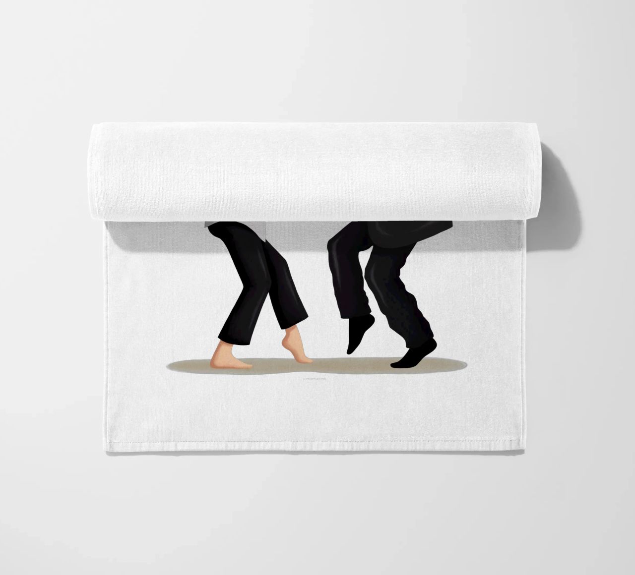 Pulp Fiction beach towel by Nour Tohme