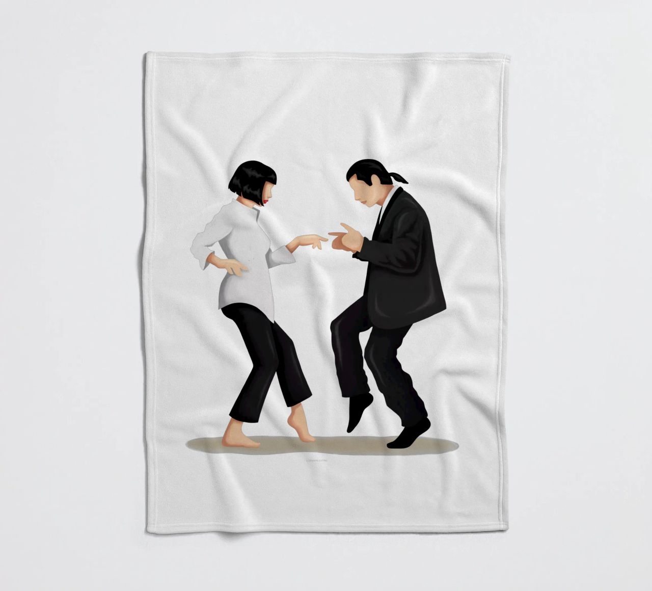Pulp Fiction fleece blanket by Nour Tohme