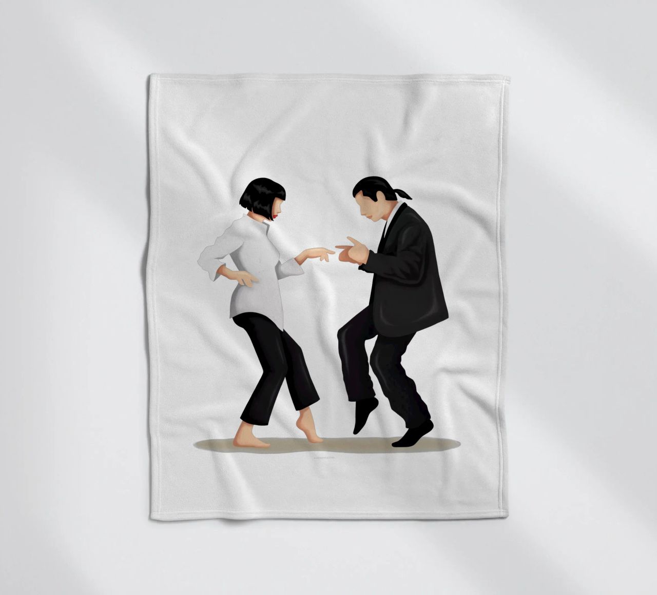 Pulp Fiction fleece blanket by Nour Tohme