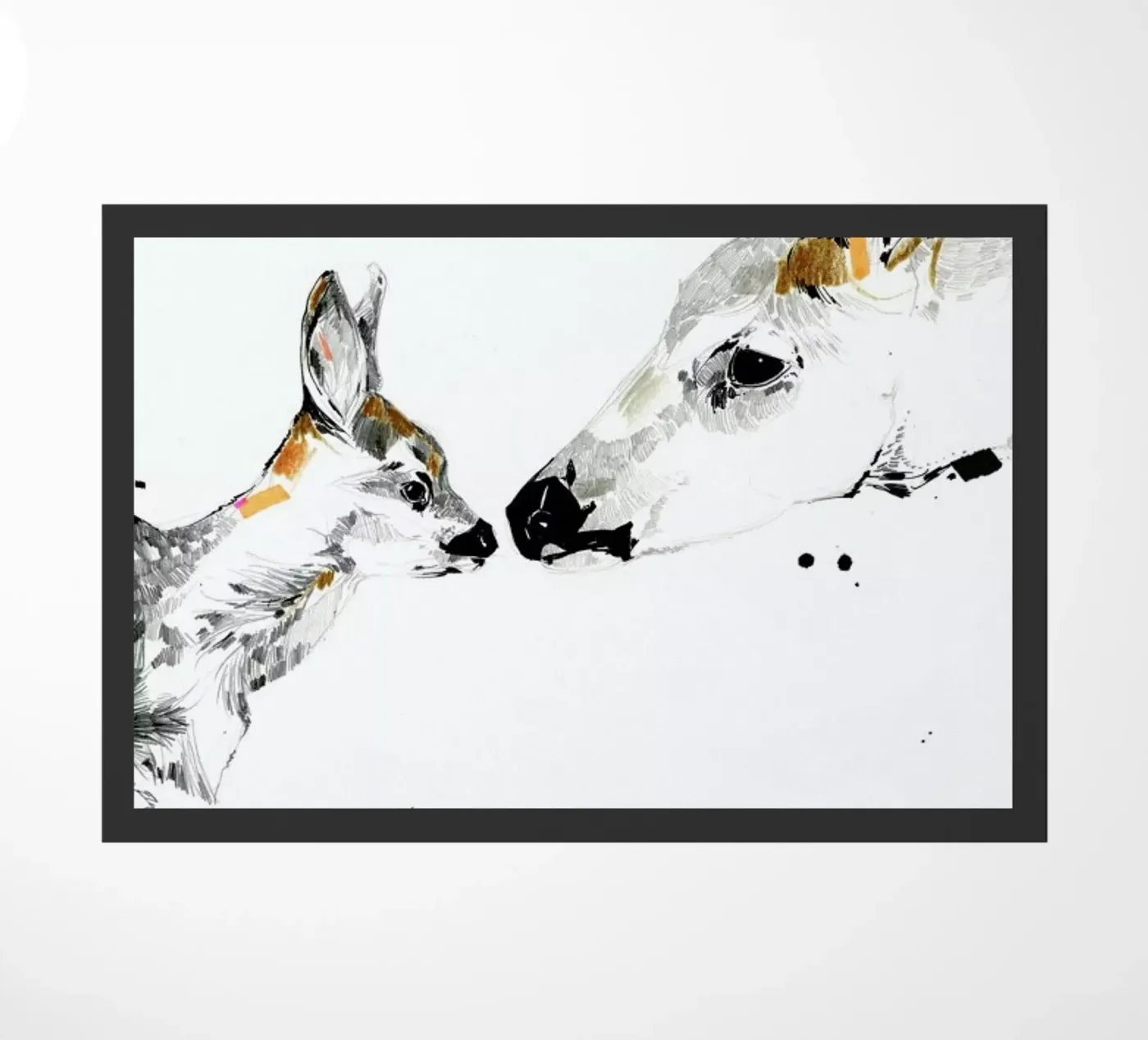 Deers doormat by Mala Alani