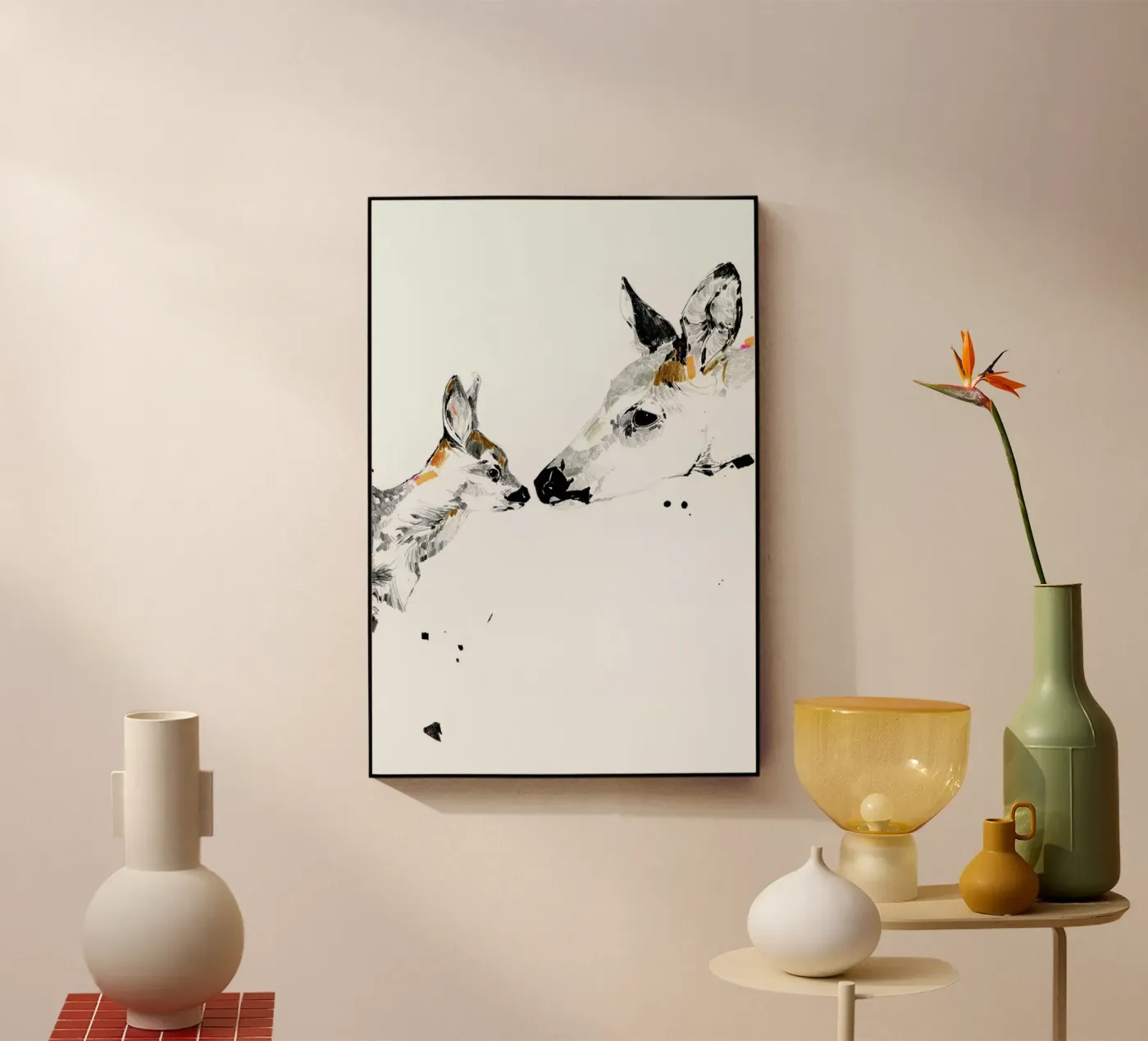 Deers acryl van Mala Alani