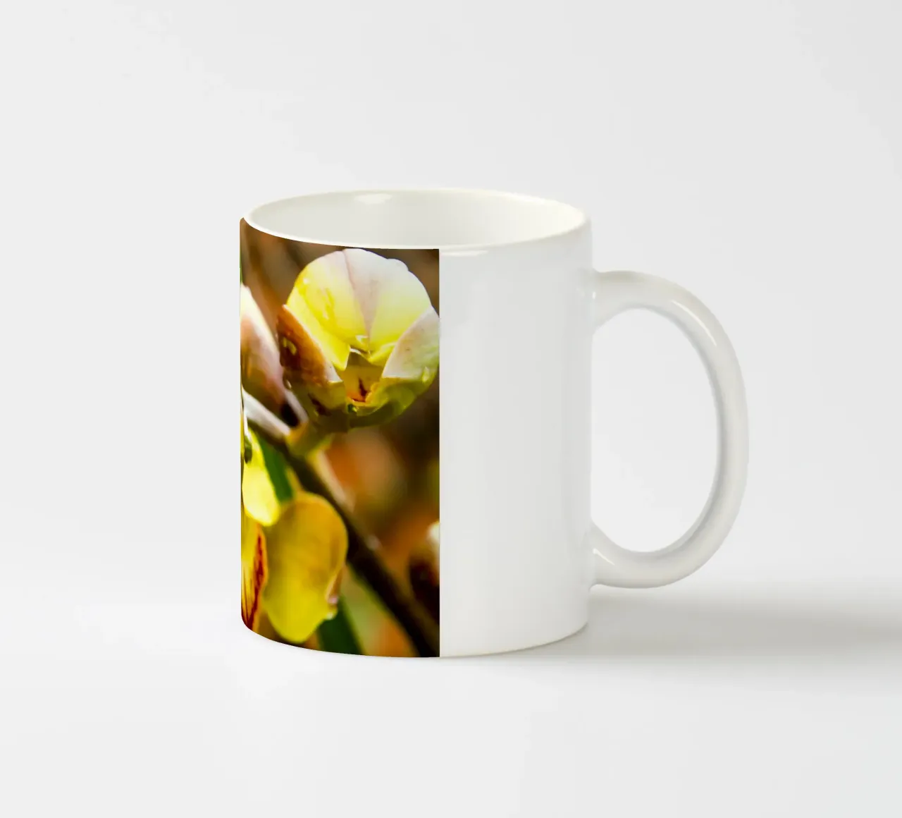 Bloming in the rain ceramic mug by Teresa André