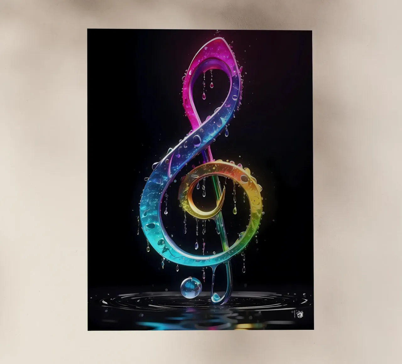 Gocce musicali colorate pellicola backlit da LM2KONE