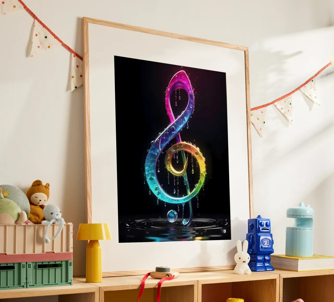 Gocce musicali colorate poster da LM2KONE