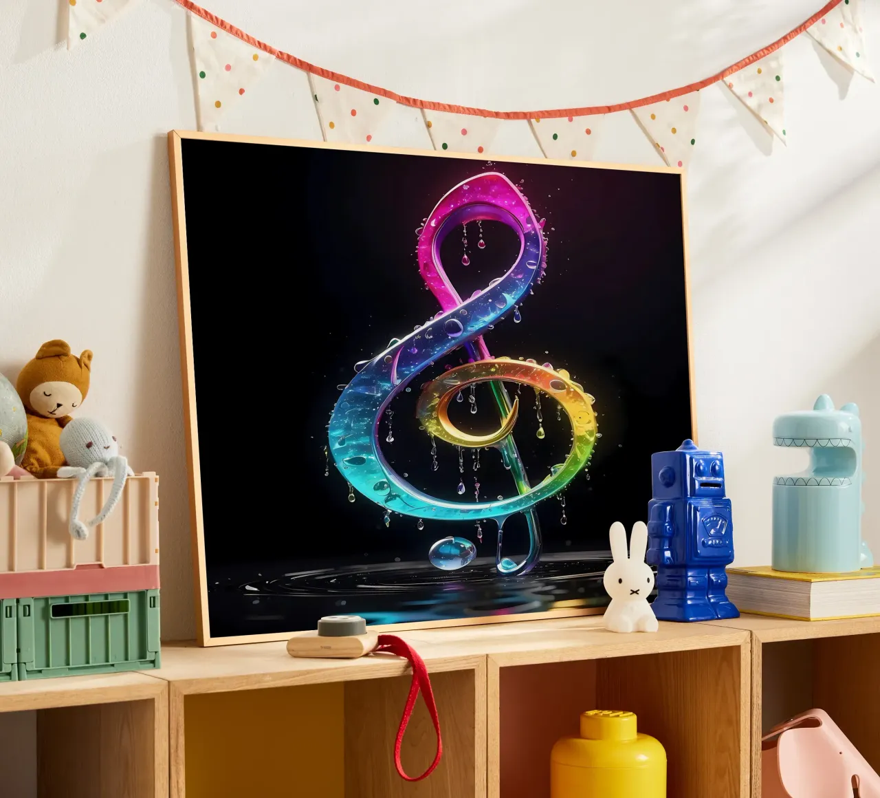 Gocce musicali colorate poster da LM2KONE