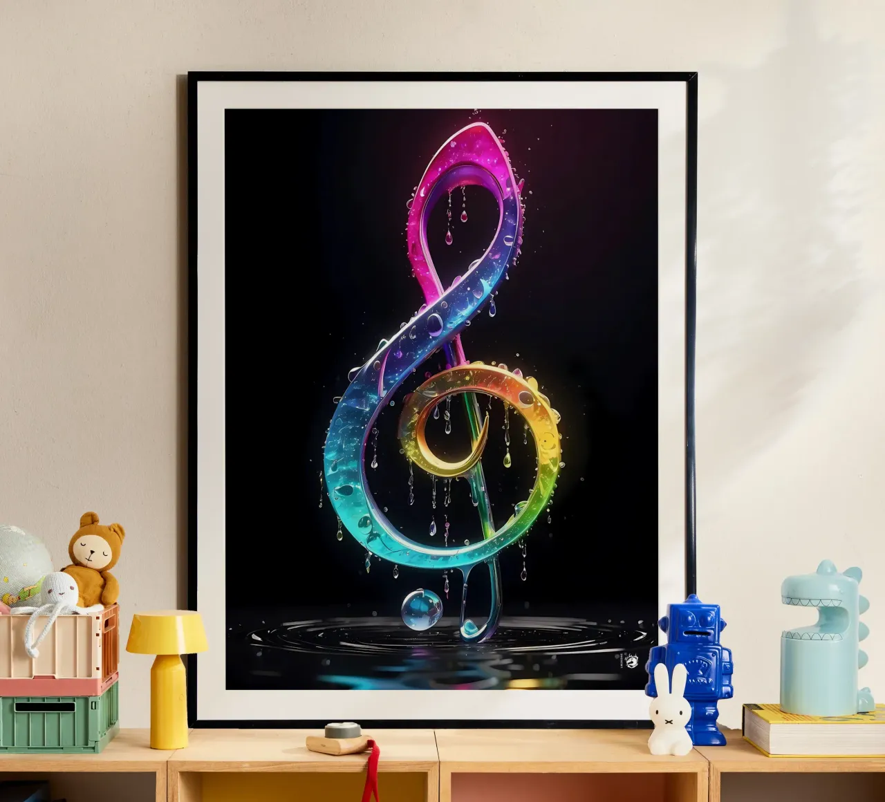 Gocce musicali colorate poster da LM2KONE