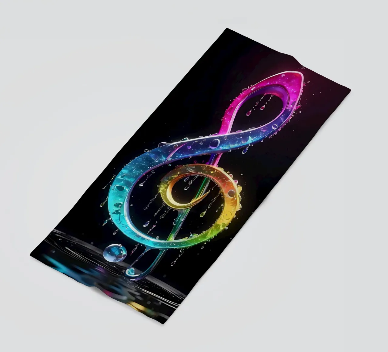 Gocce musicali colorate telo mare da LM2KONE