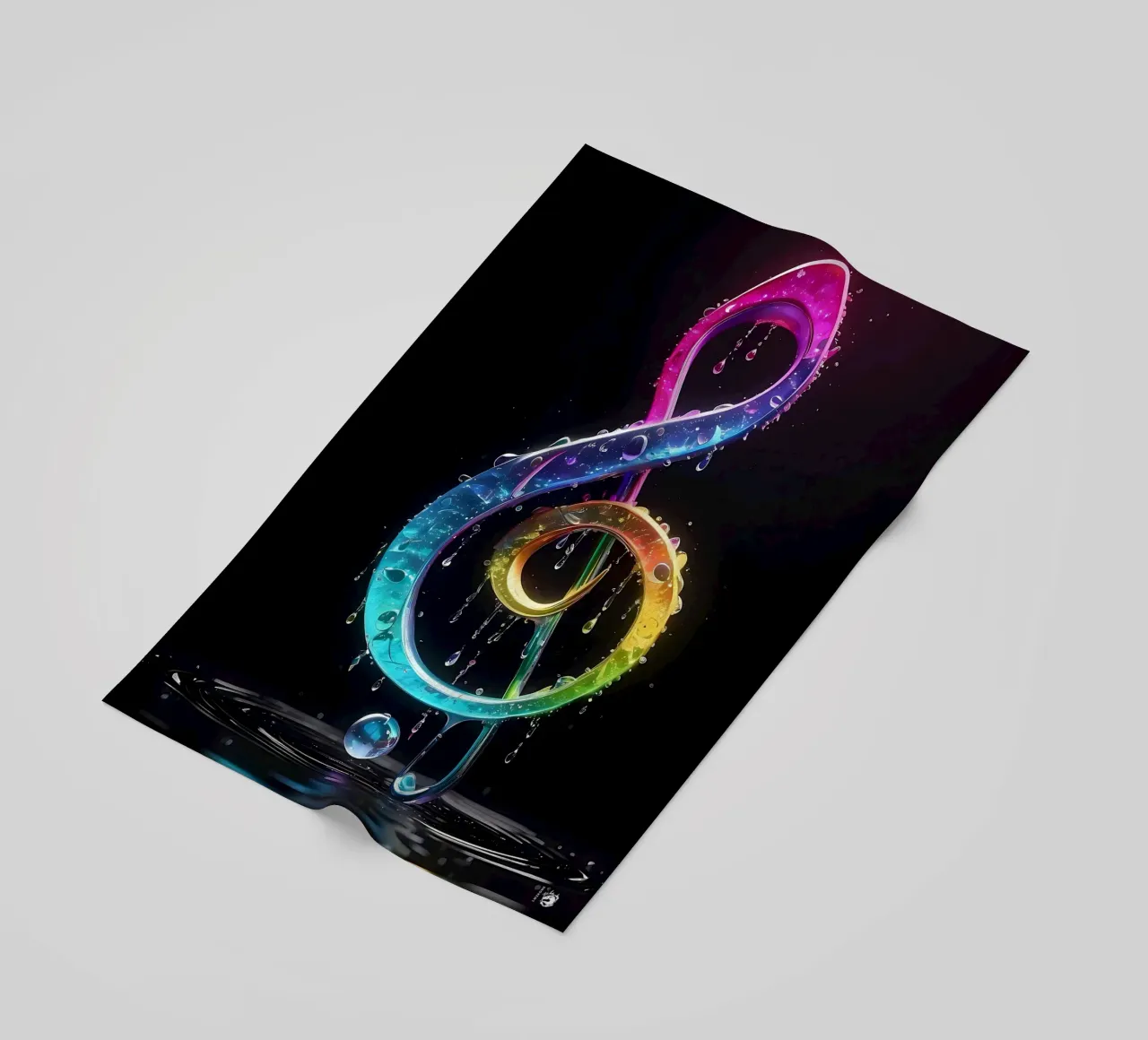 Gocce musicali colorate telo mare da LM2KONE