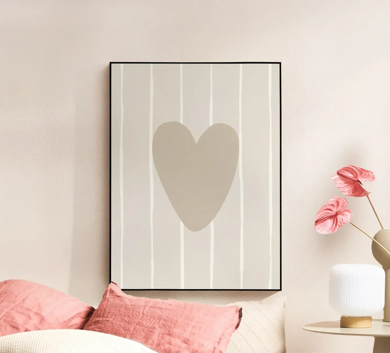 Beige Lovestory plexiglass da we line studio - art