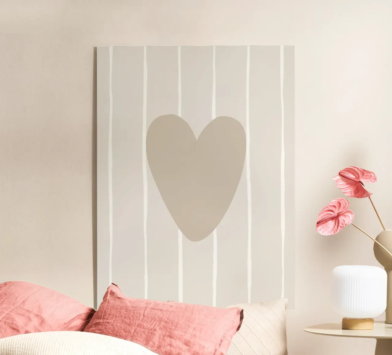 Beige Lovestory plexiglass da we line studio - art