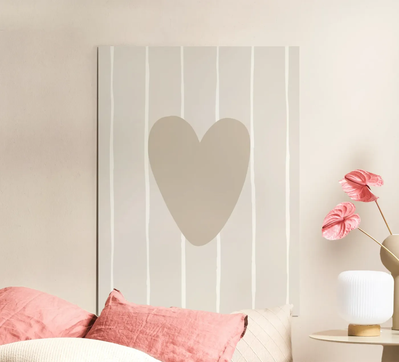 Beige Lovestory poster da we line studio - art