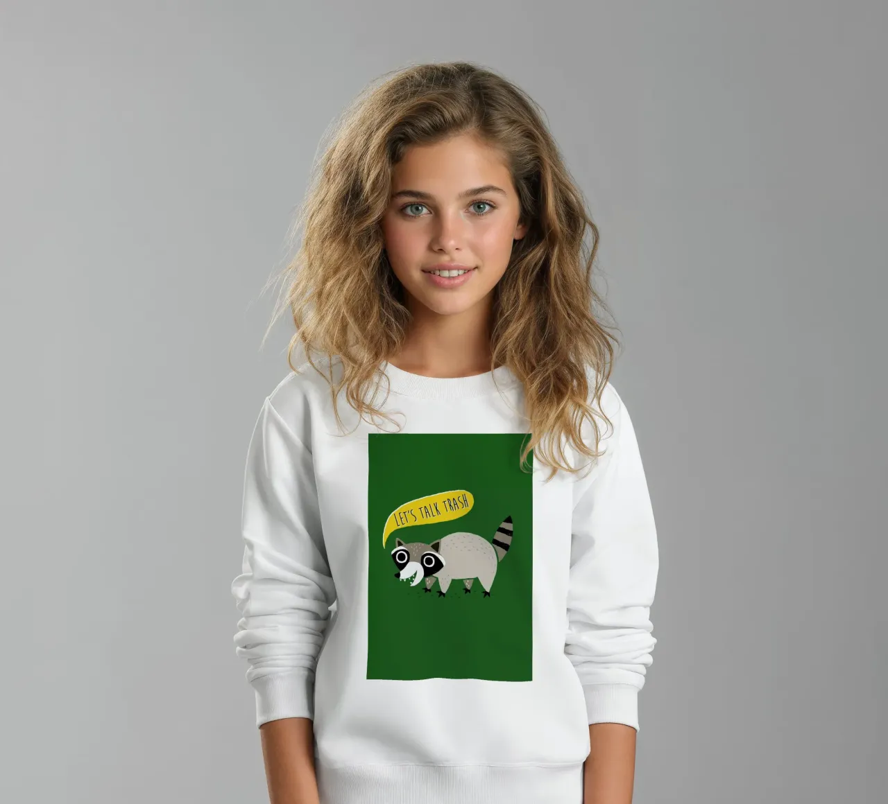 Lets Talk Trash kids sweatshirt by DinoMike