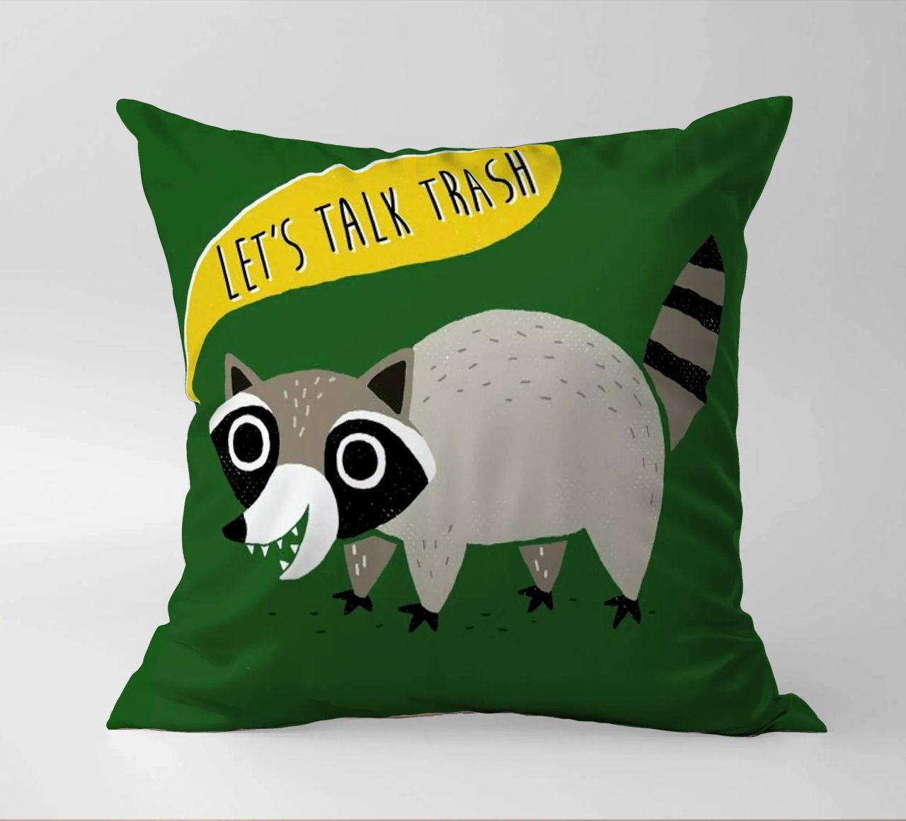 Lets Talk Trash cuscino da DinoMike