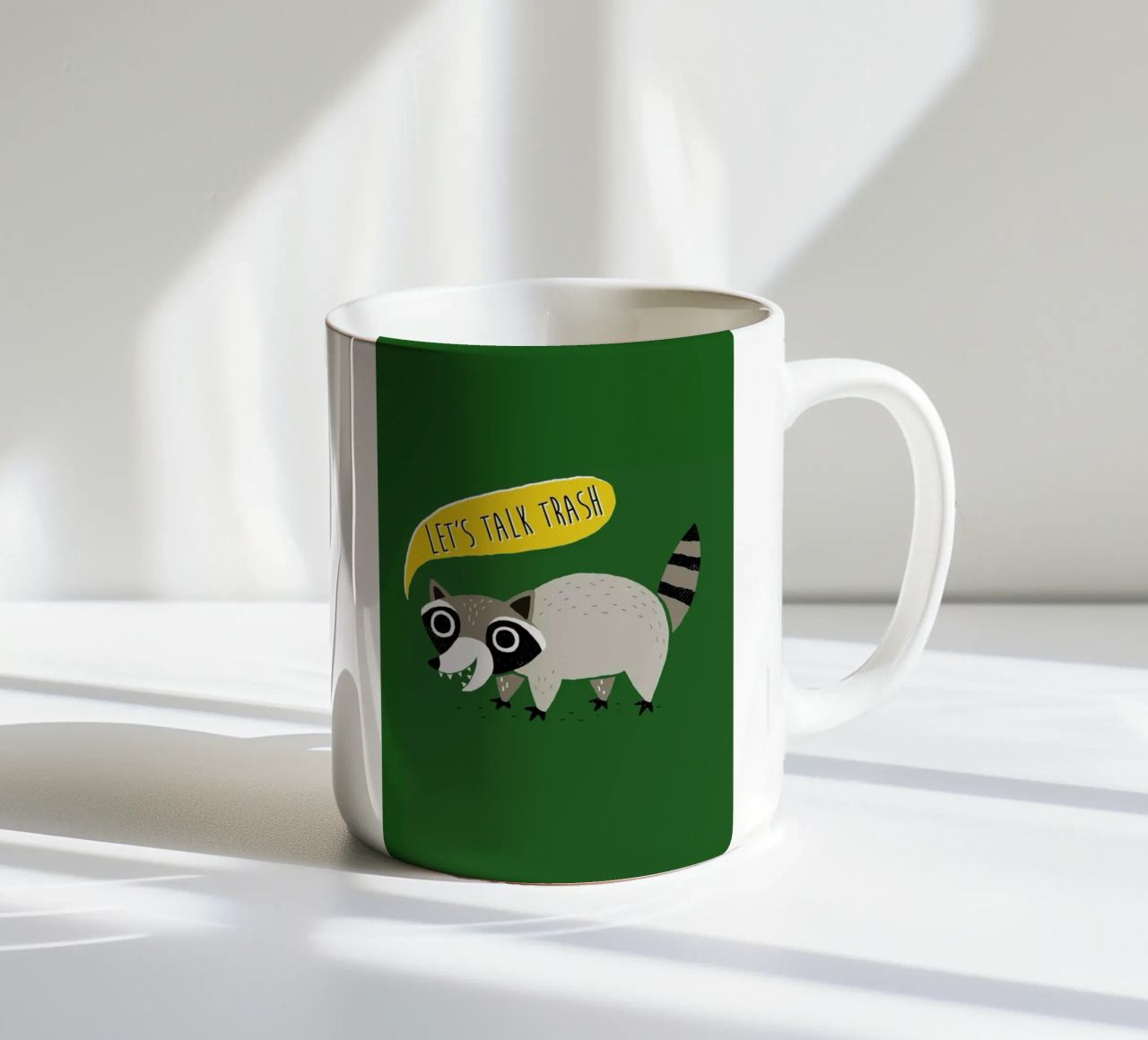 Lets Talk Trash tazza in ceramica da DinoMike