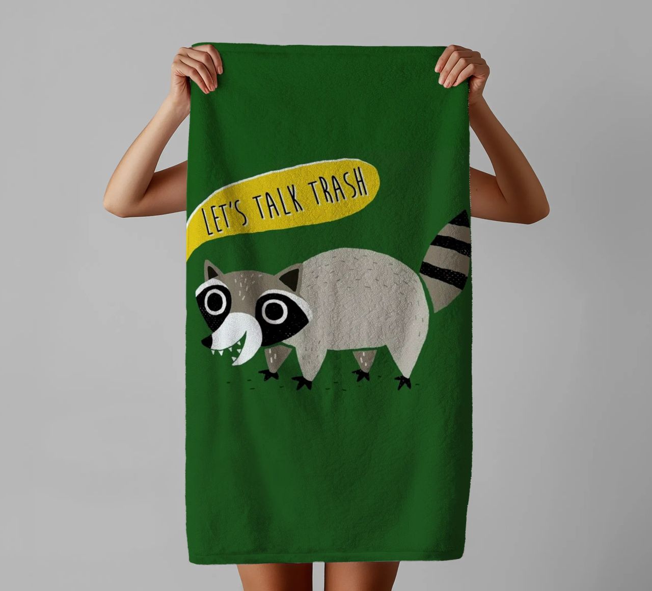 Lets Talk Trash asciugamano da bagno da DinoMike