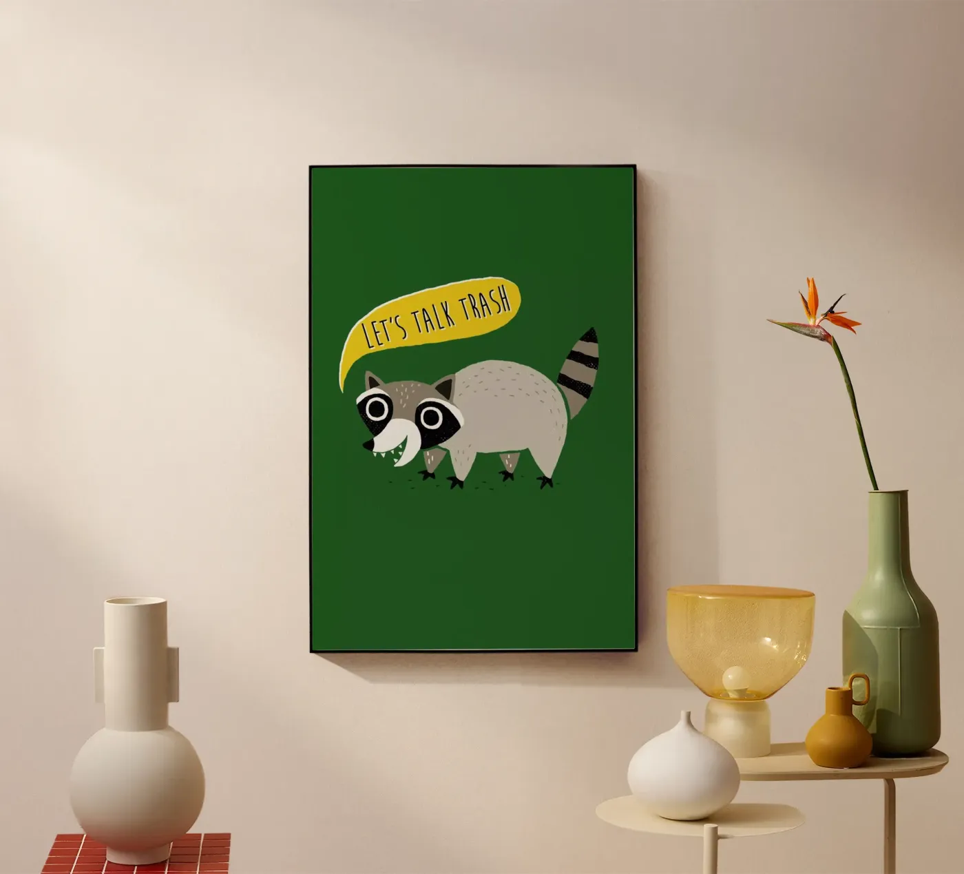 Lets Talk Trash Acryl-Glas von DinoMike