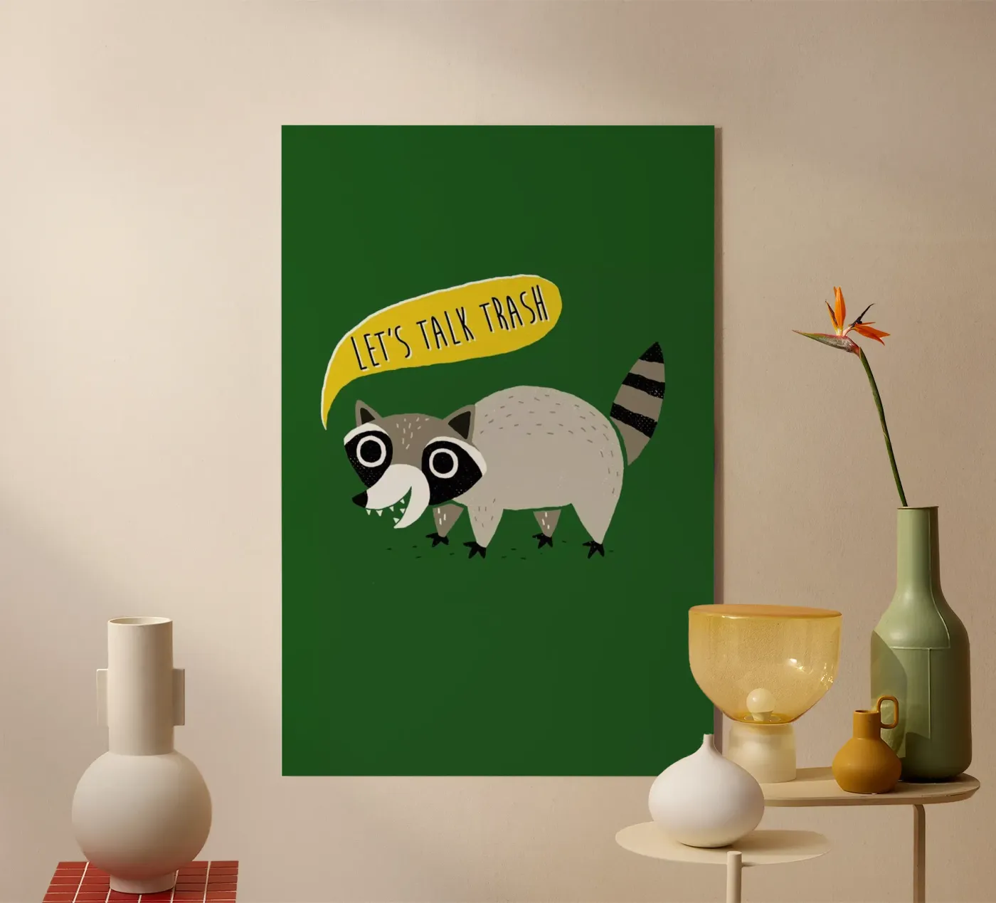 Lets Talk Trash Acryl-Glas von DinoMike