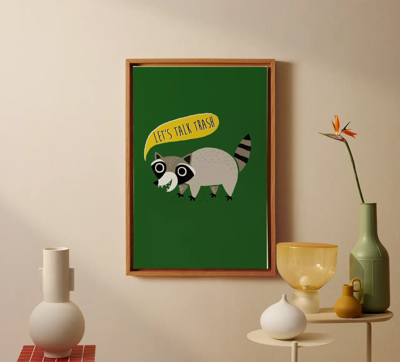 Lets Talk Trash tela con Cornice a cassetta da DinoMike