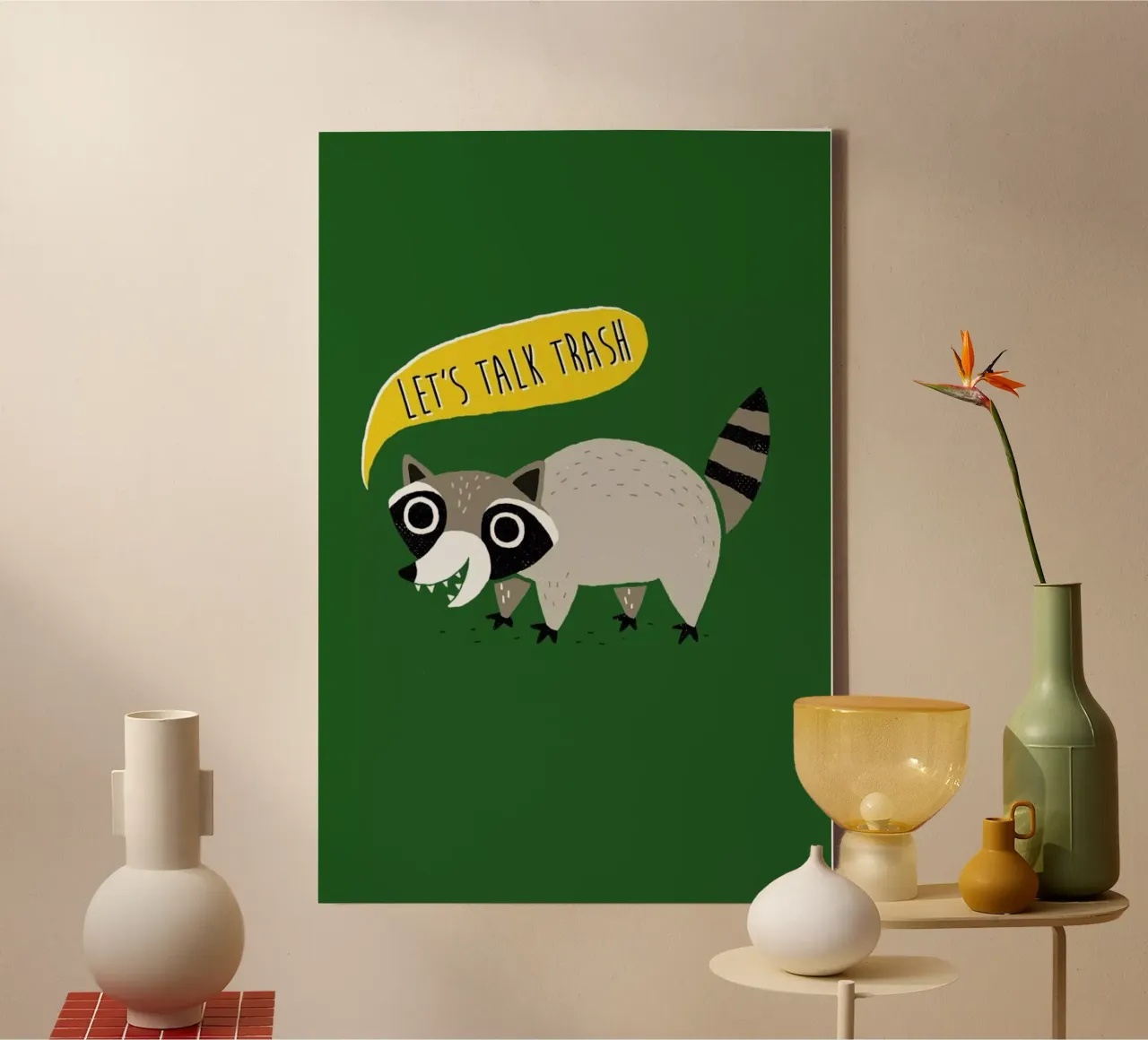 Lets Talk Trash tela con Cornice a cassetta da DinoMike