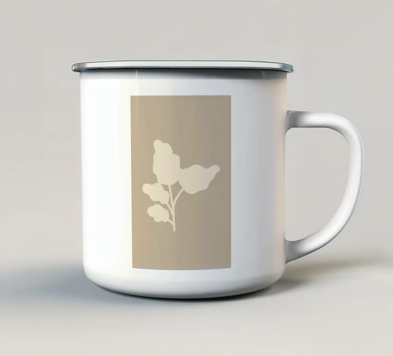 botanico minimalista tazza in smalto da Book