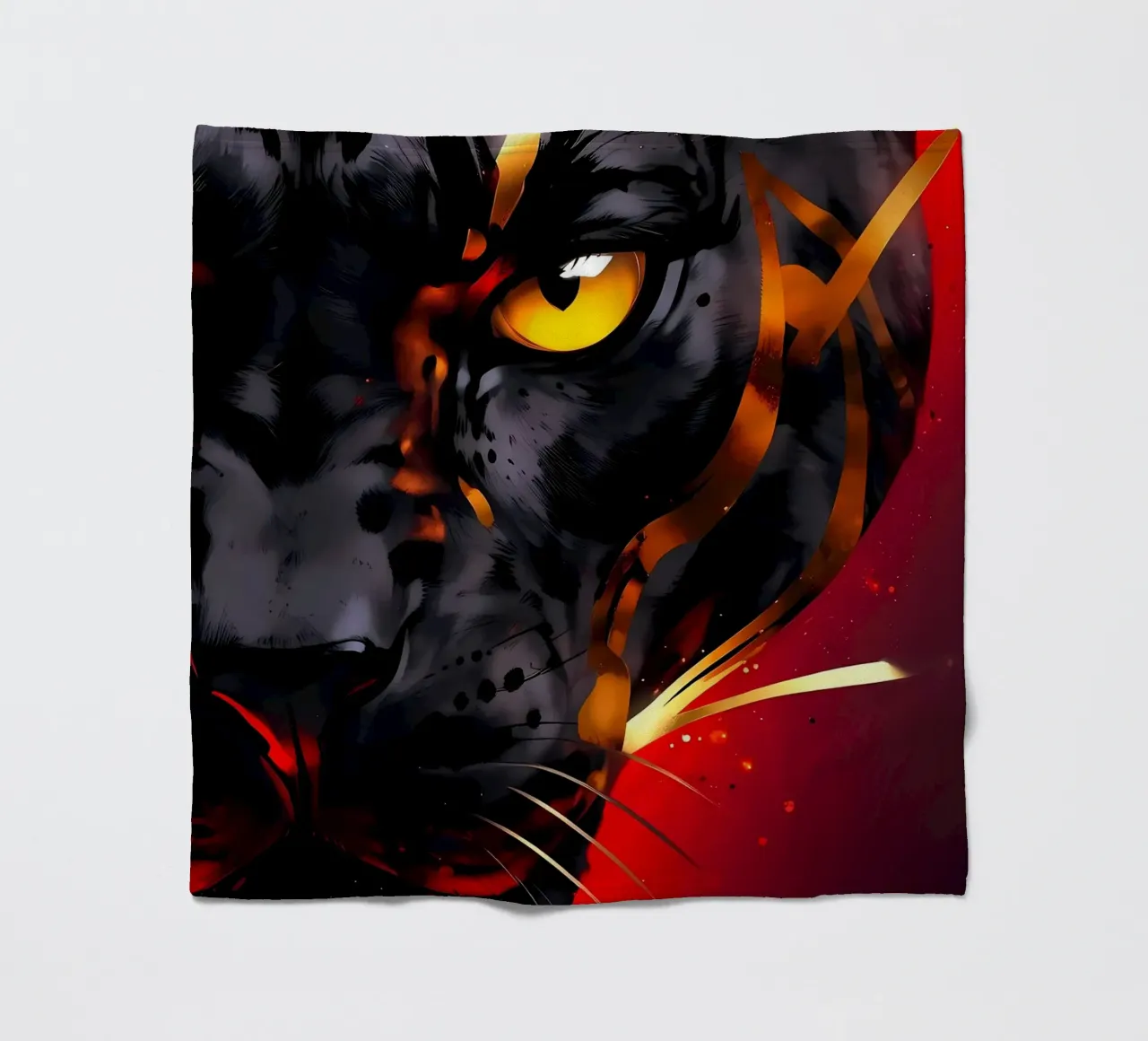 Oro rosso Pantera nera coperta in pile da LM2KONE