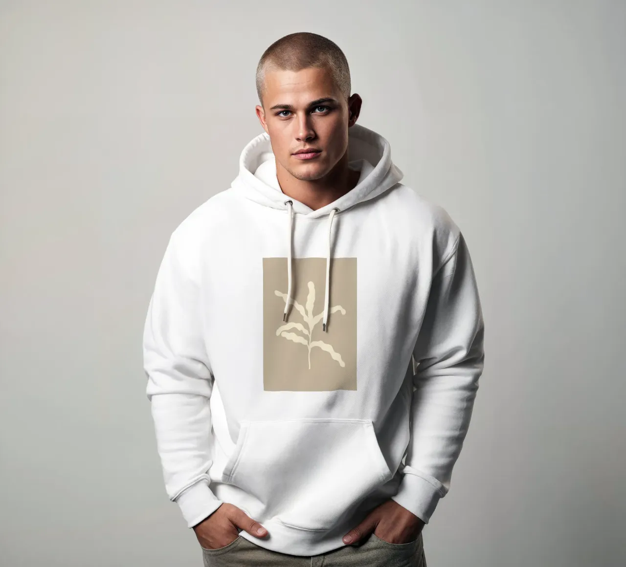botanico minimalista felpa con cappuccio da Book