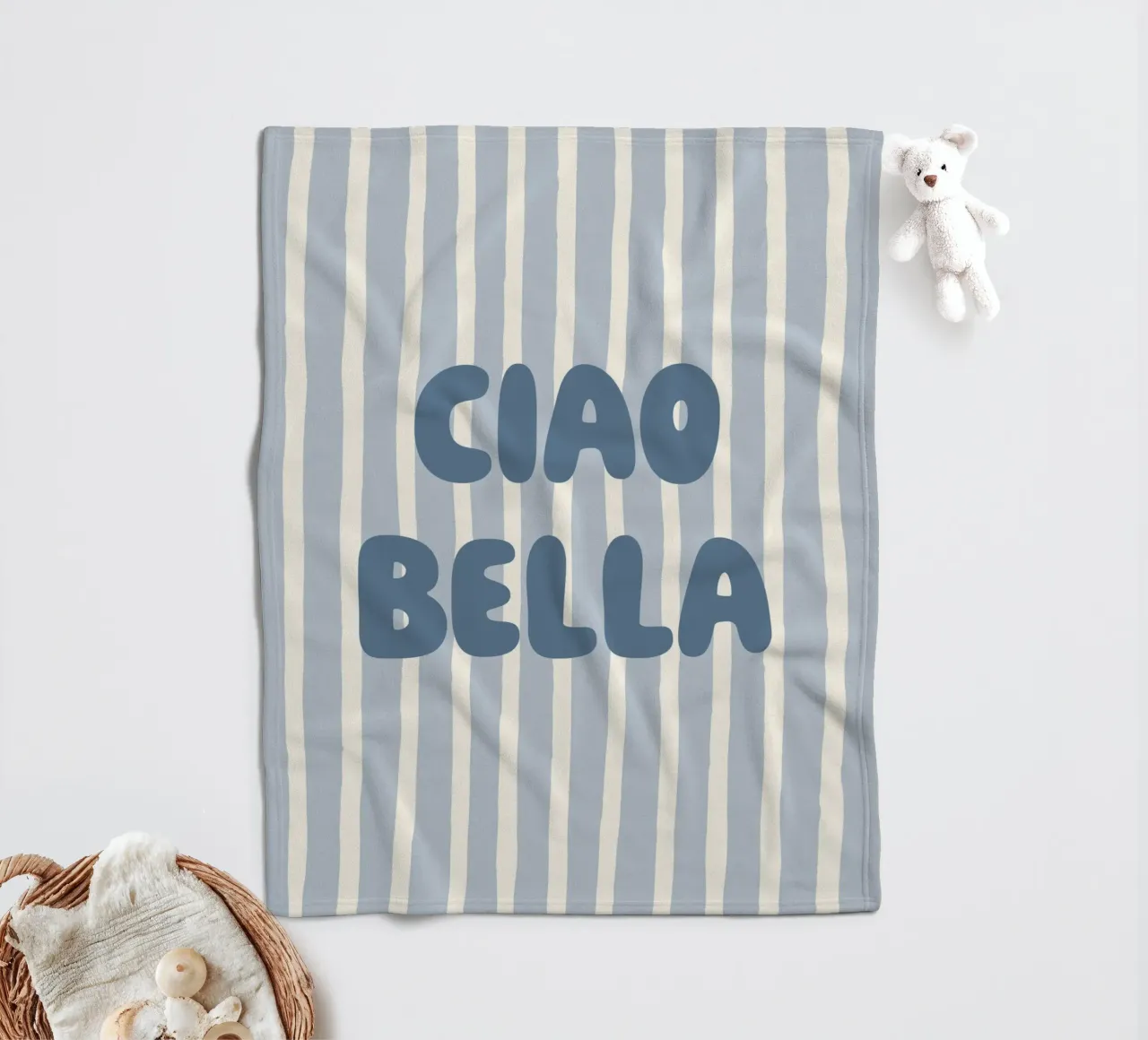 Ciao Bella coperta in pile da we line studio - art