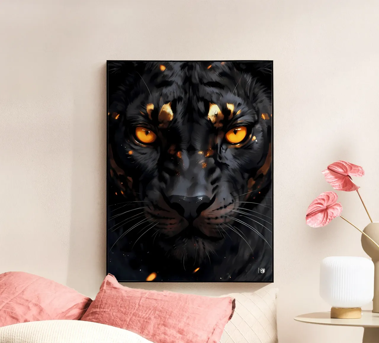 Pantera Nera Oro plexiglass da LM2Kone