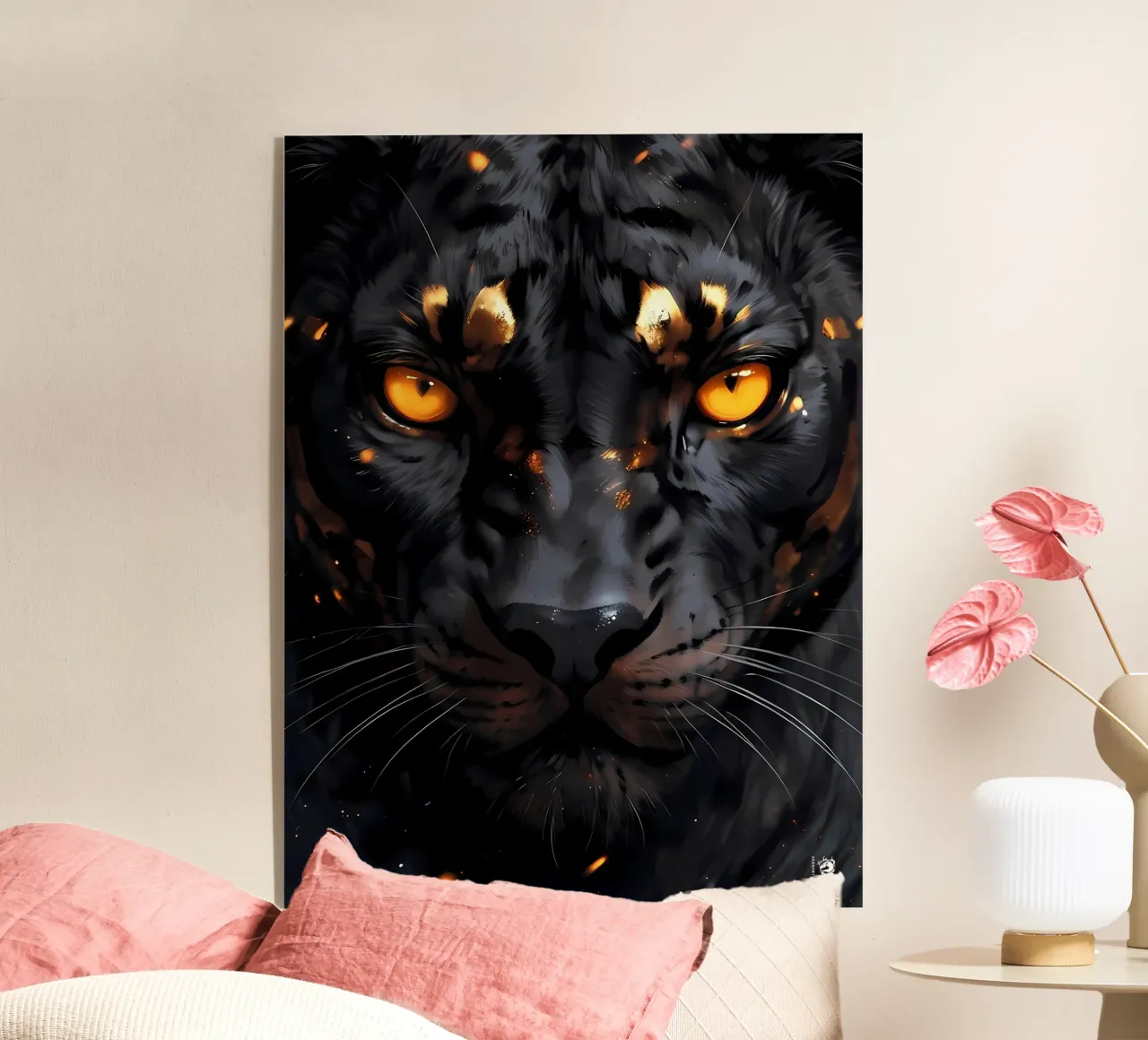 Pantera Nera Oro plexiglass da LM2Kone