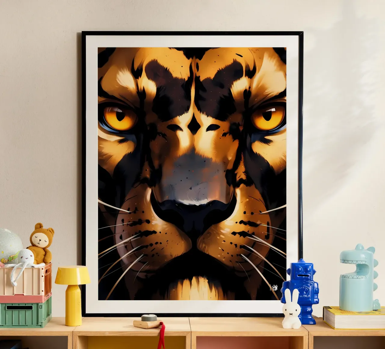 Marmo d'oro Pantera Nera poster da LM2KONE