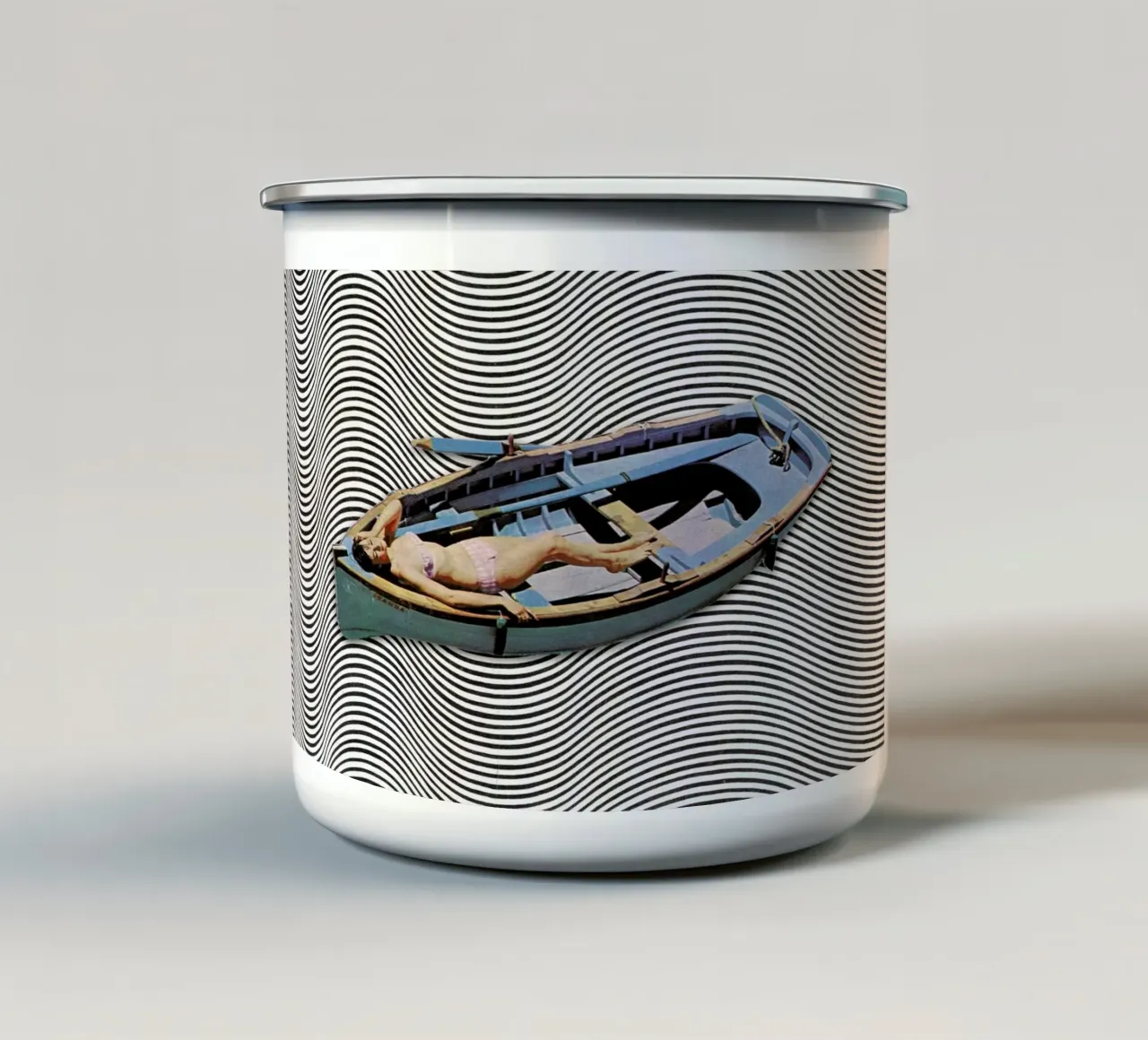 Adrift tazza in smalto da Sammy Slabbinck