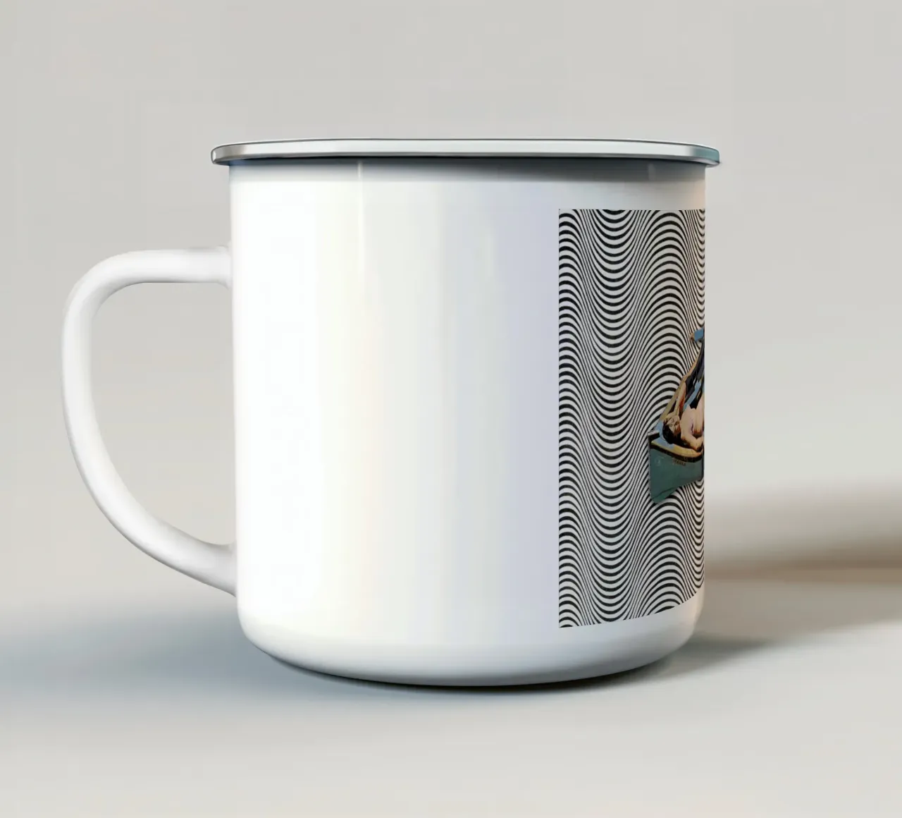 Adrift tazza in smalto da Sammy Slabbinck
