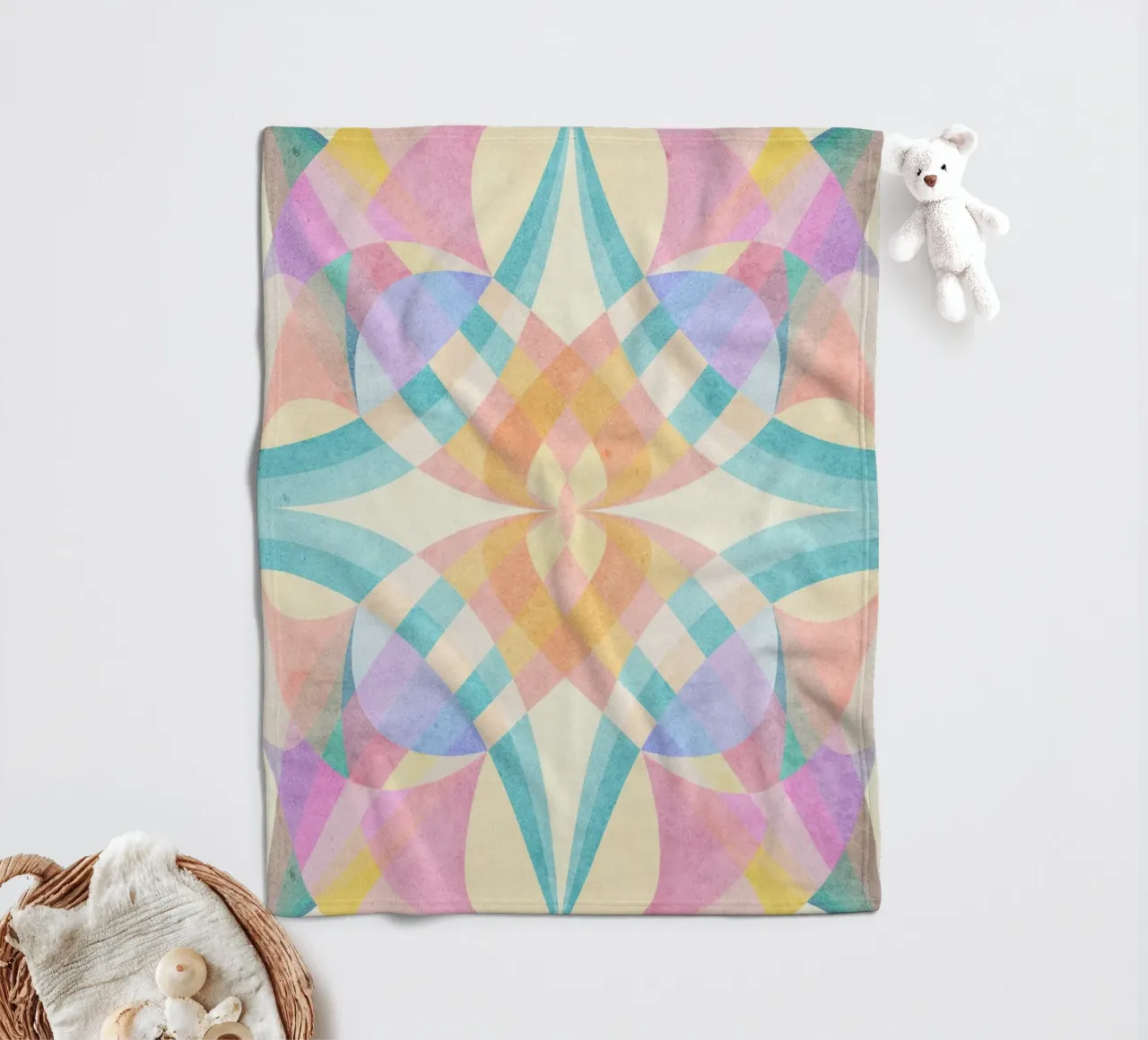 Abstract venus coperta in pile da lovely lines